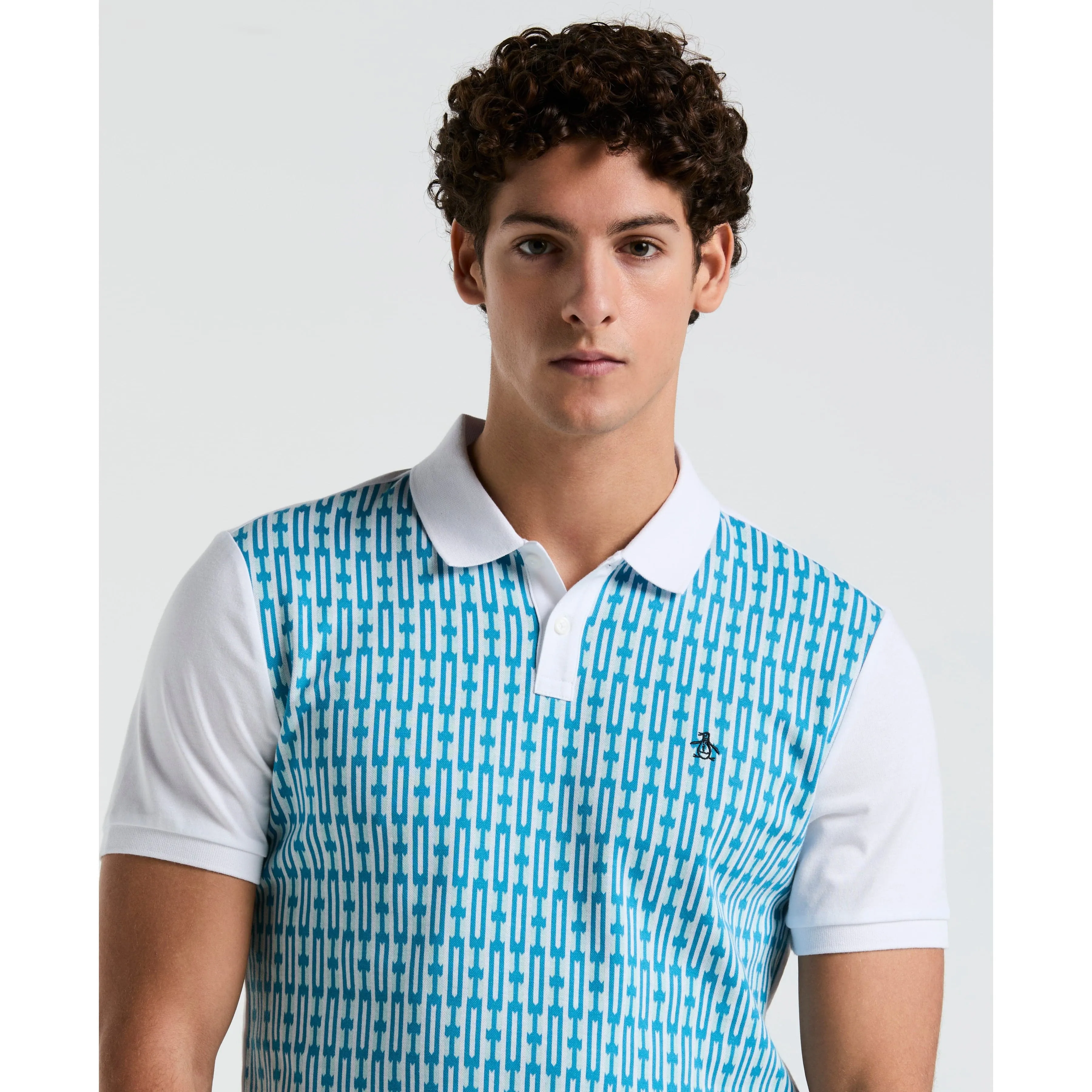 Geo Jacquard Front Polo sold by Original Penguin product image thumbnail 3