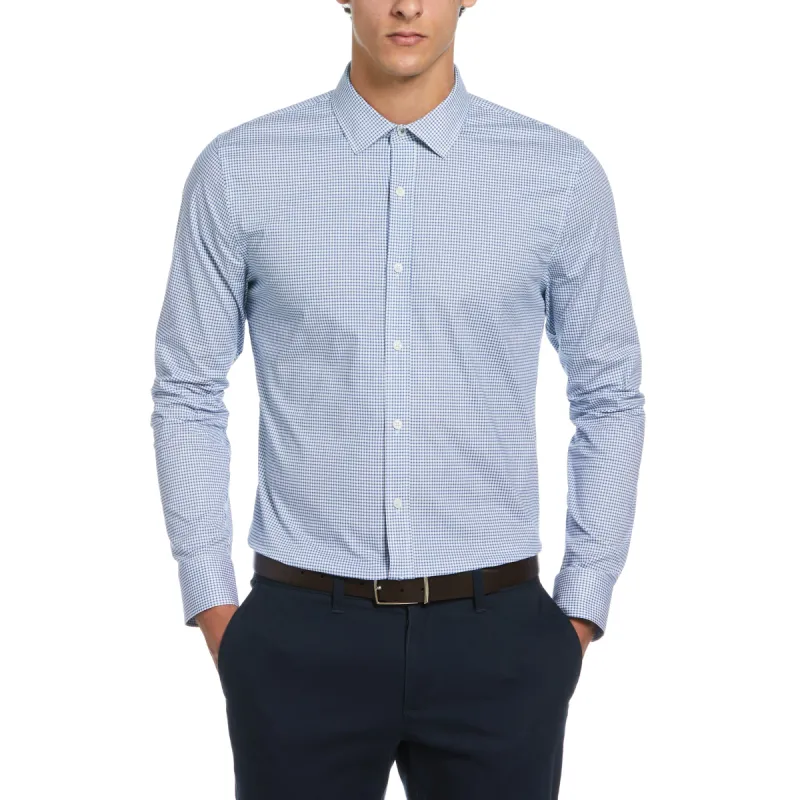 Micro Check Print Dress Shirt sold by Original Penguin