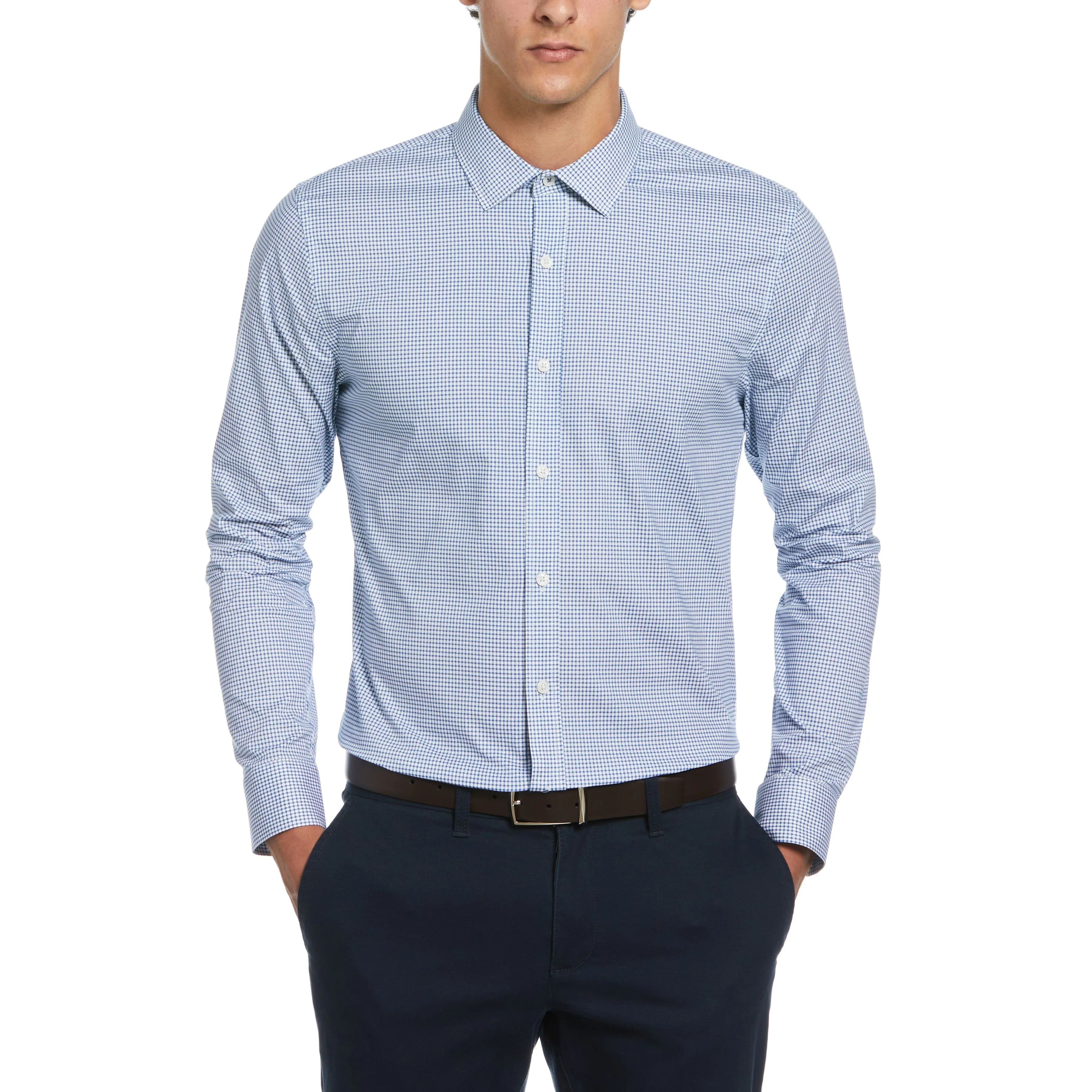 Micro Check Print Dress Shirt sold by Original Penguin