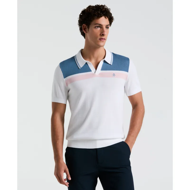 Cotton Stripe Sweater Polo sold by Original Penguin