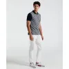Diamond Jacquard Front Polo sold by Original Penguin