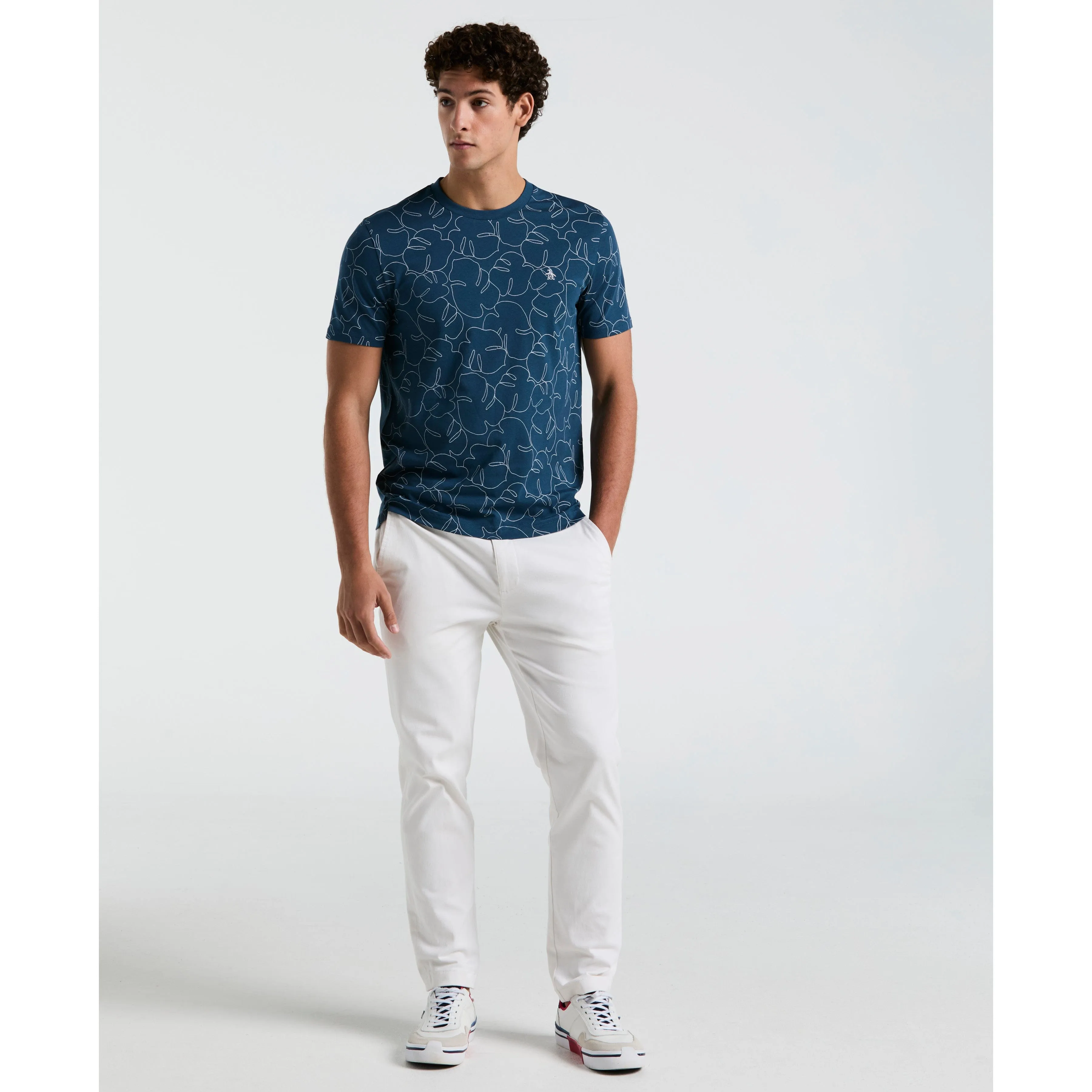 Jersey All-Over Palm Leaf Print Tee sold by Original Penguin product image thumbnail 4