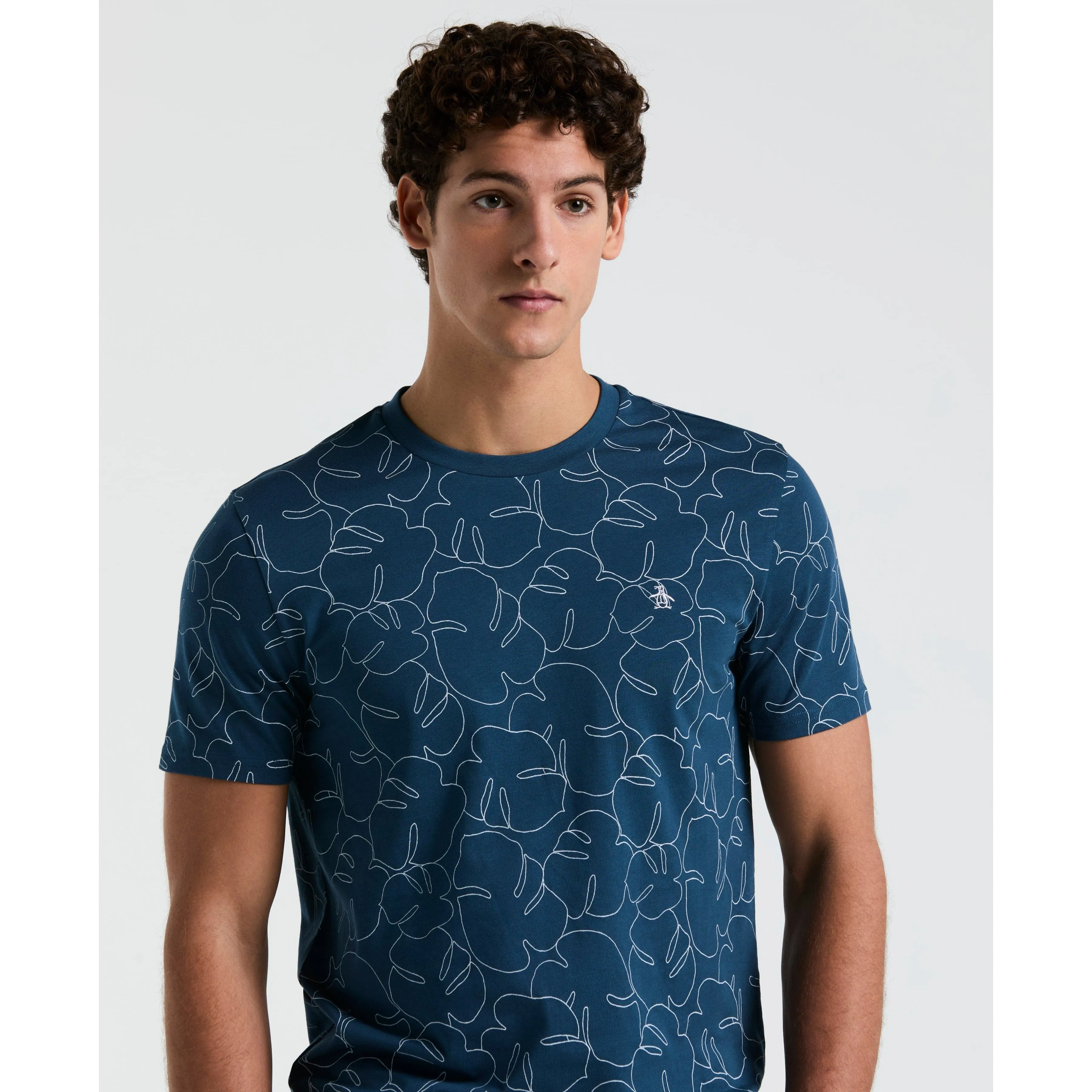 Jersey All-Over Palm Leaf Print Tee sold by Original Penguin product image thumbnail 3