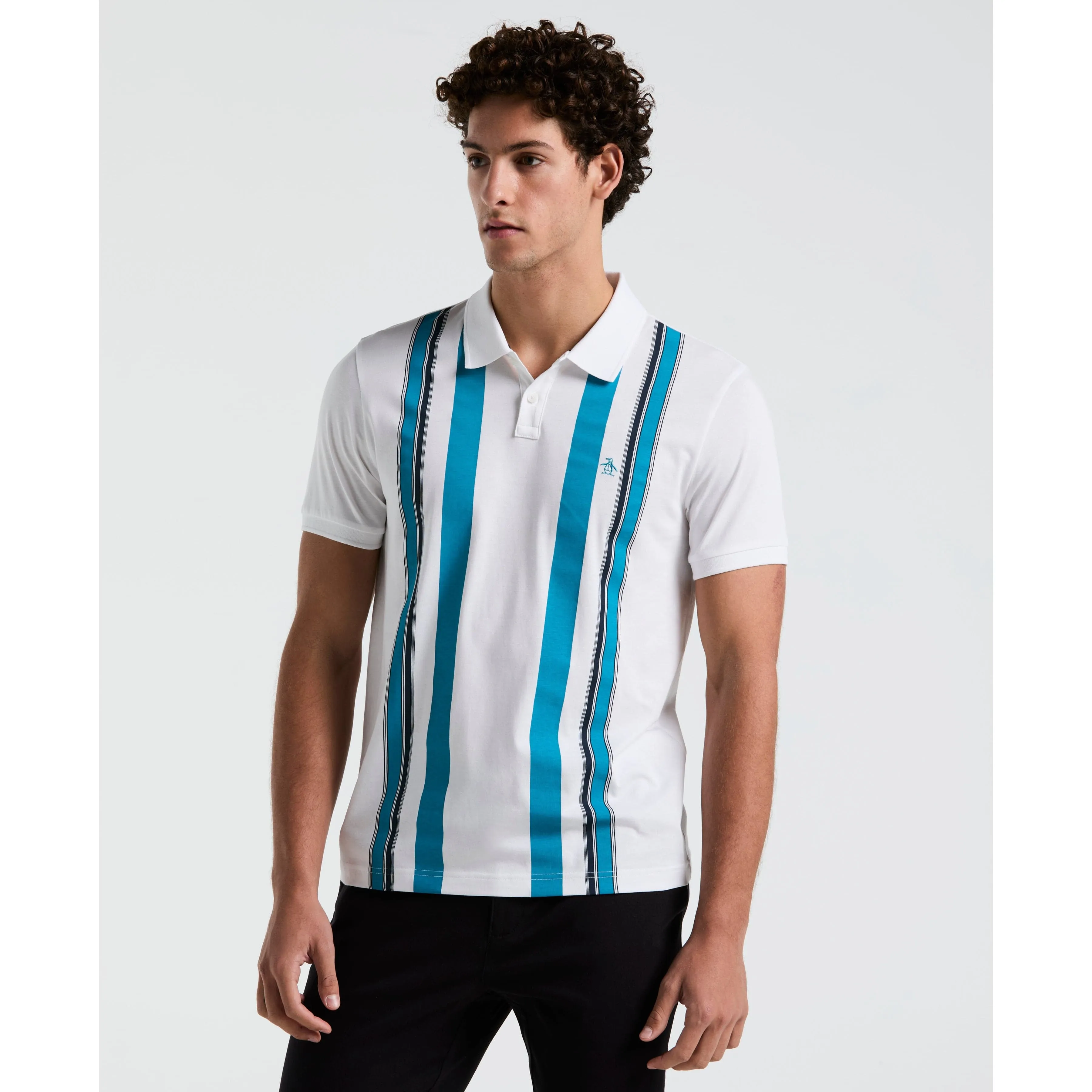 Vertical Stripe Jersey Polo sold by Original Penguin