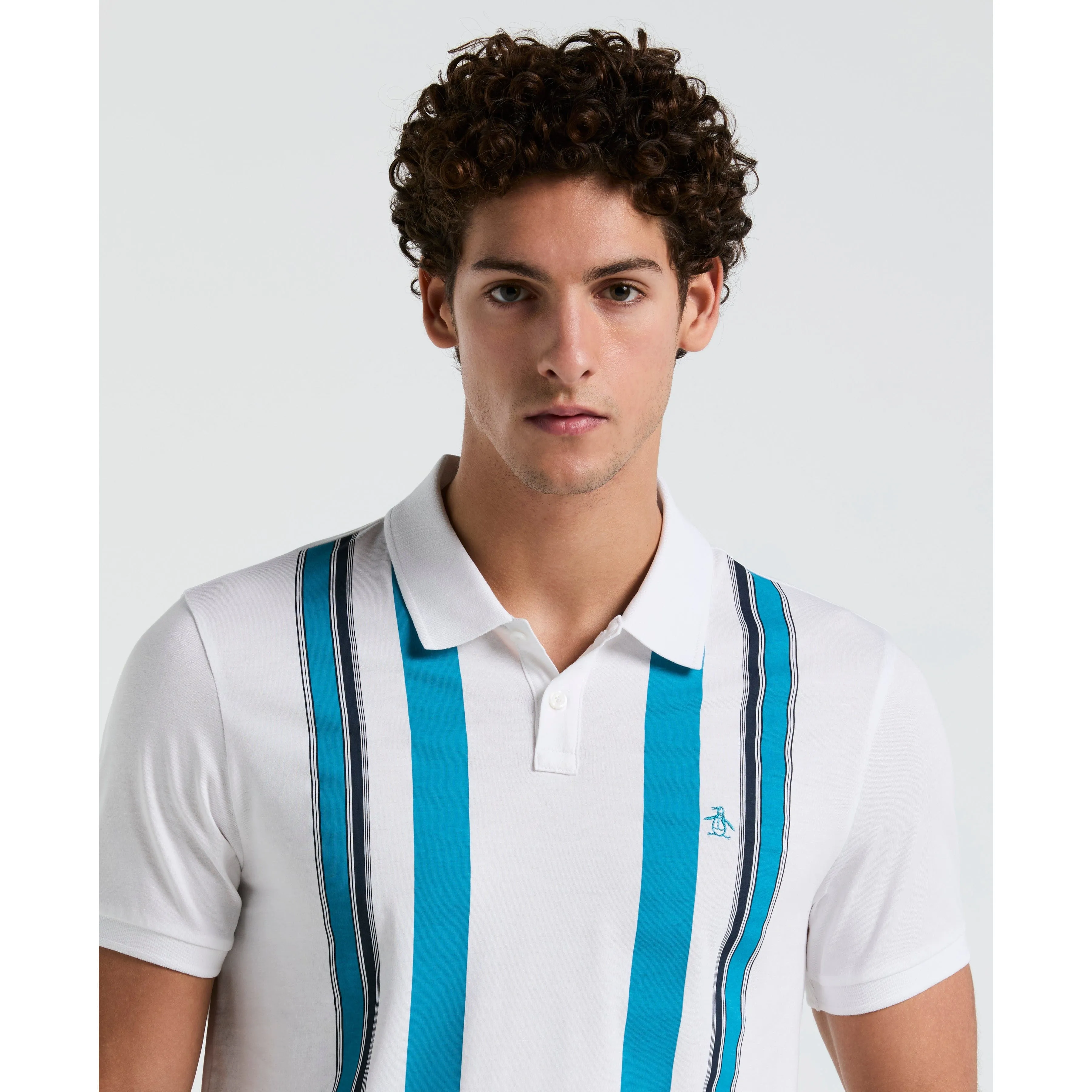 Vertical Stripe Jersey Polo sold by Original Penguin product image thumbnail 3