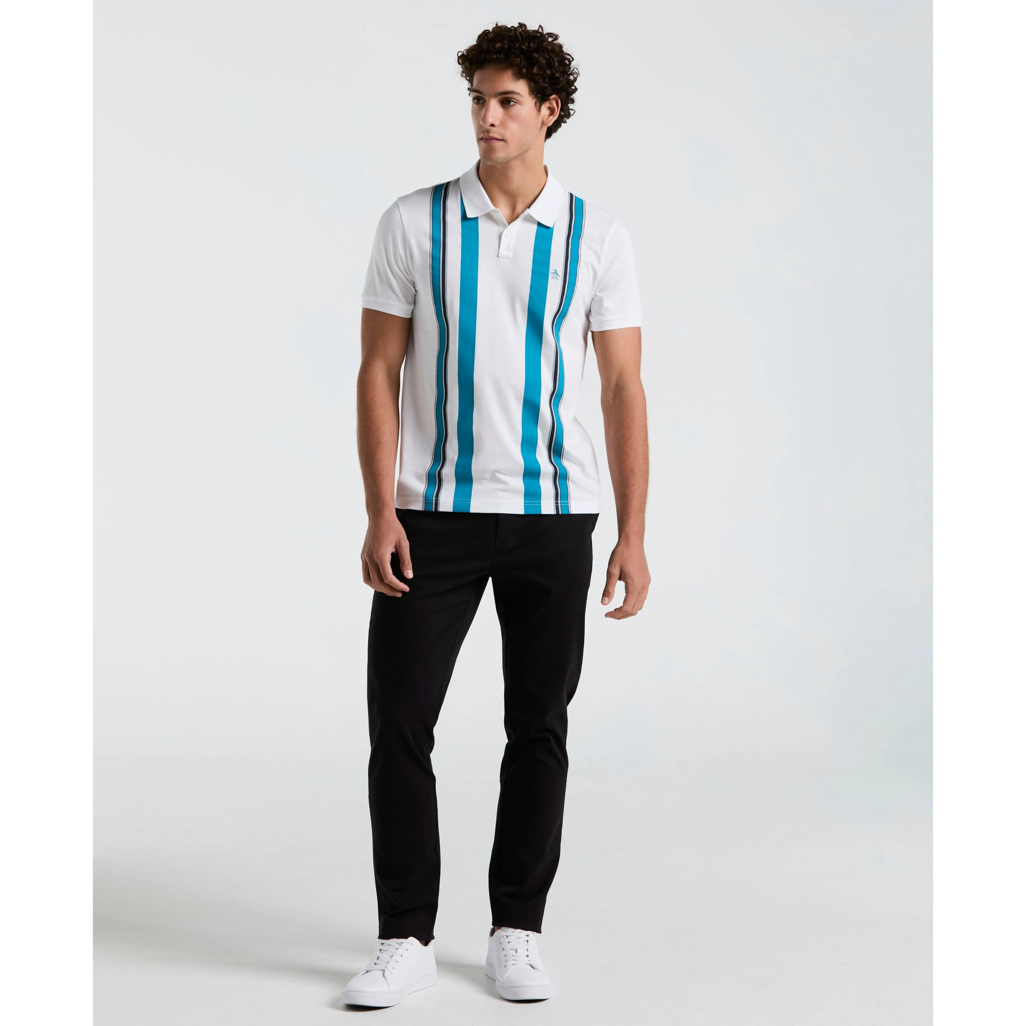 Vertical Stripe Jersey Polo sold by Original Penguin product image thumbnail 4