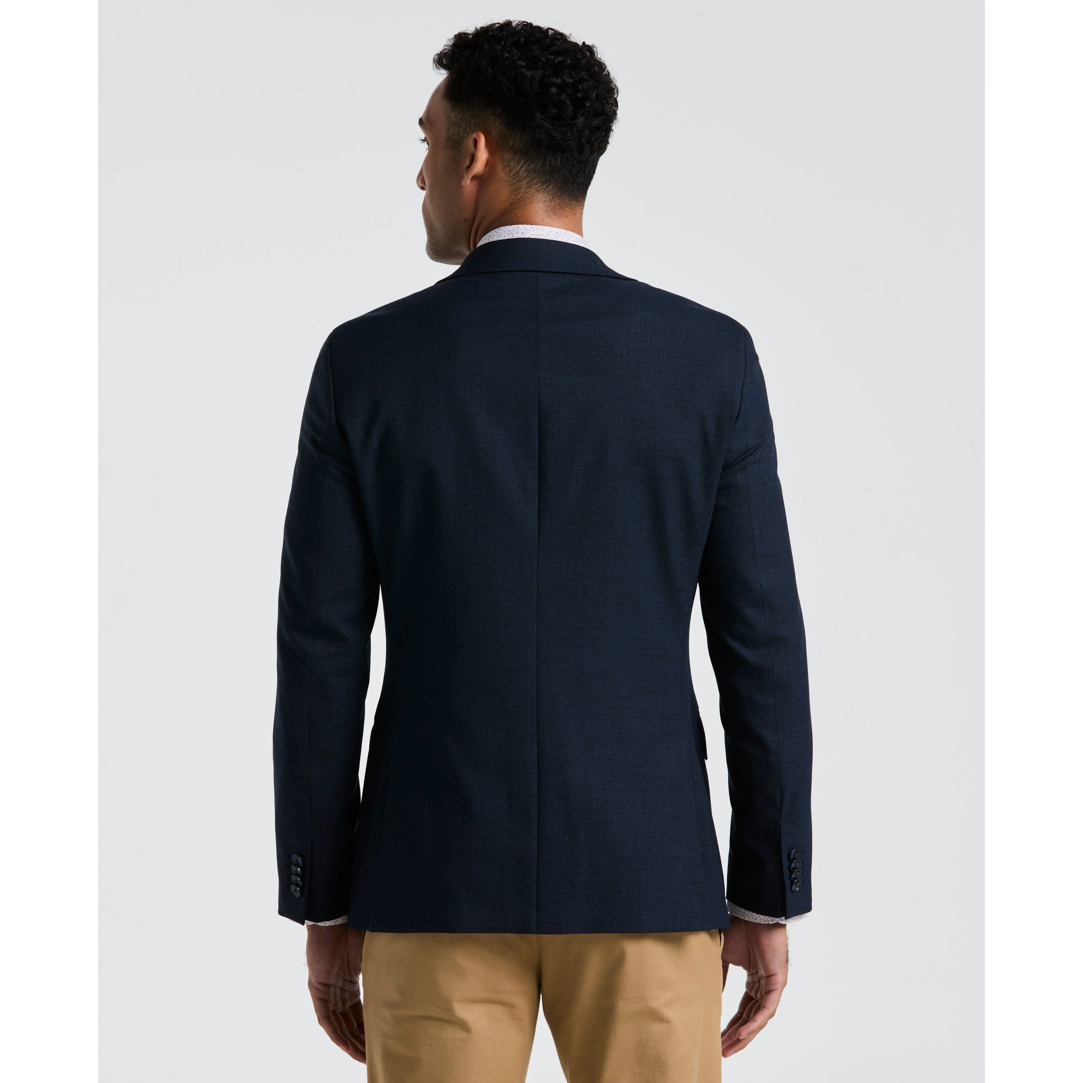 Navy Osmans Wool Poly Blend Suit Jacket sold by Original Penguin product image thumbnail 2