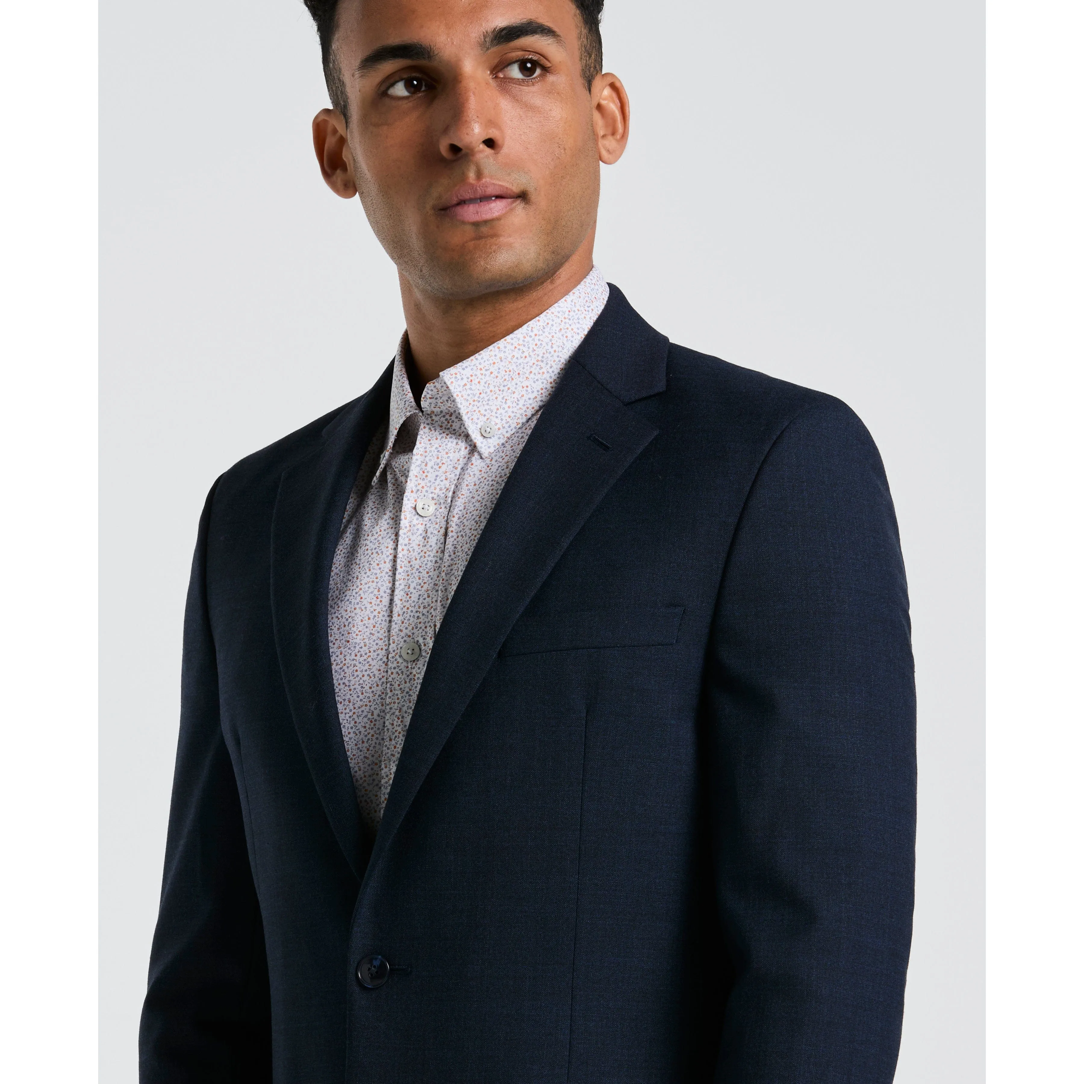 Navy Osmans Wool Poly Blend Suit Jacket sold by Original Penguin product image thumbnail 3