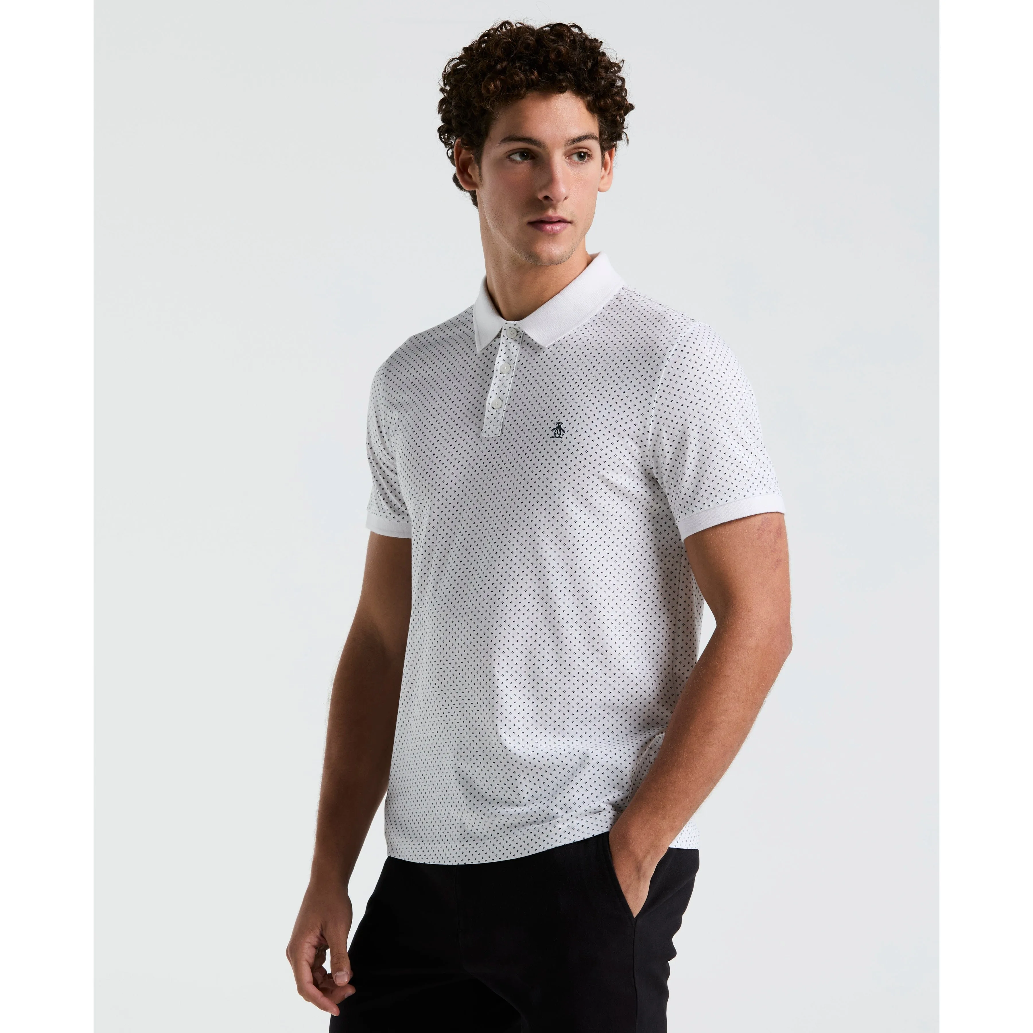 All-Over Diamond Ditsy Print Polo sold by Original Penguin