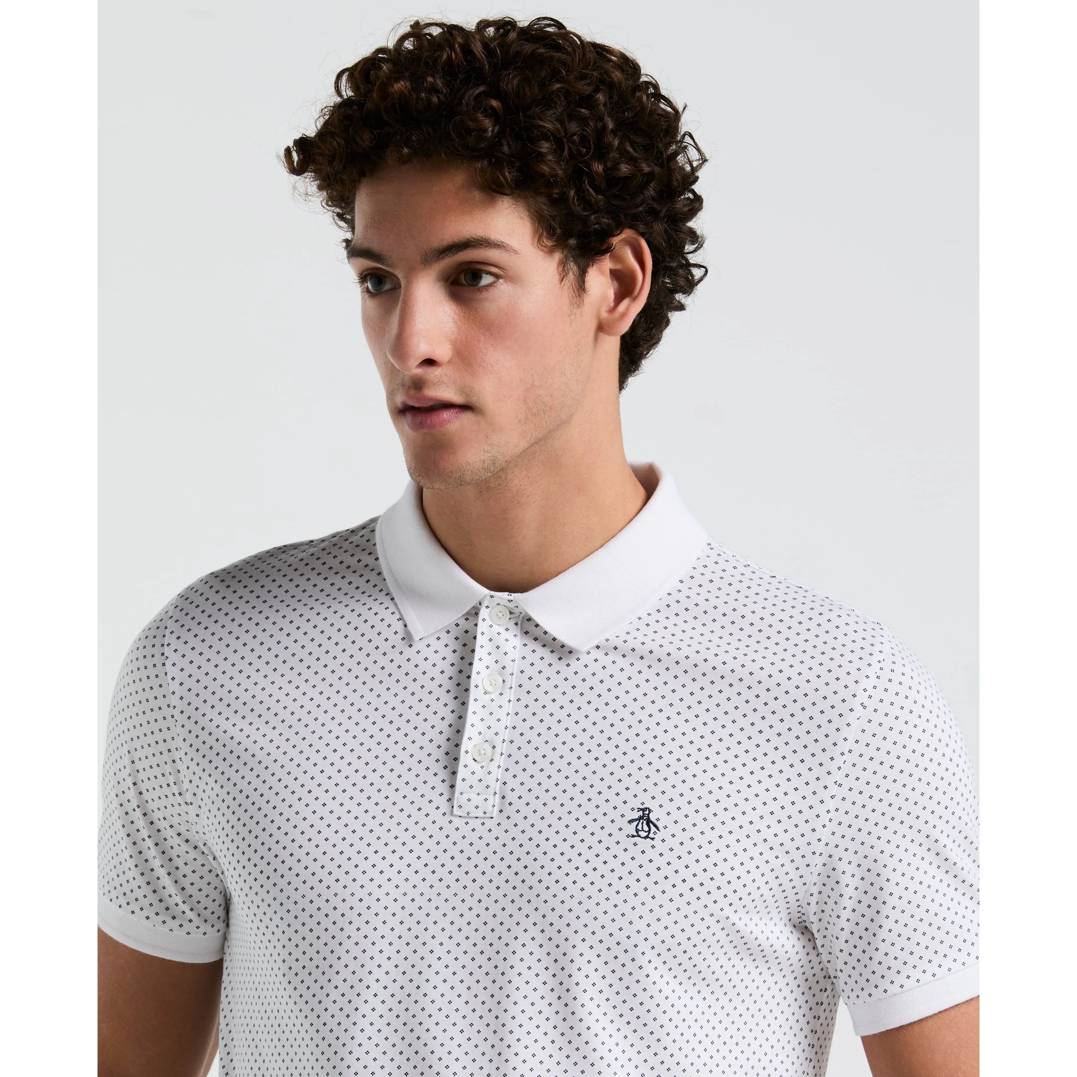 All-Over Diamond Ditsy Print Polo sold by Original Penguin product image thumbnail 3