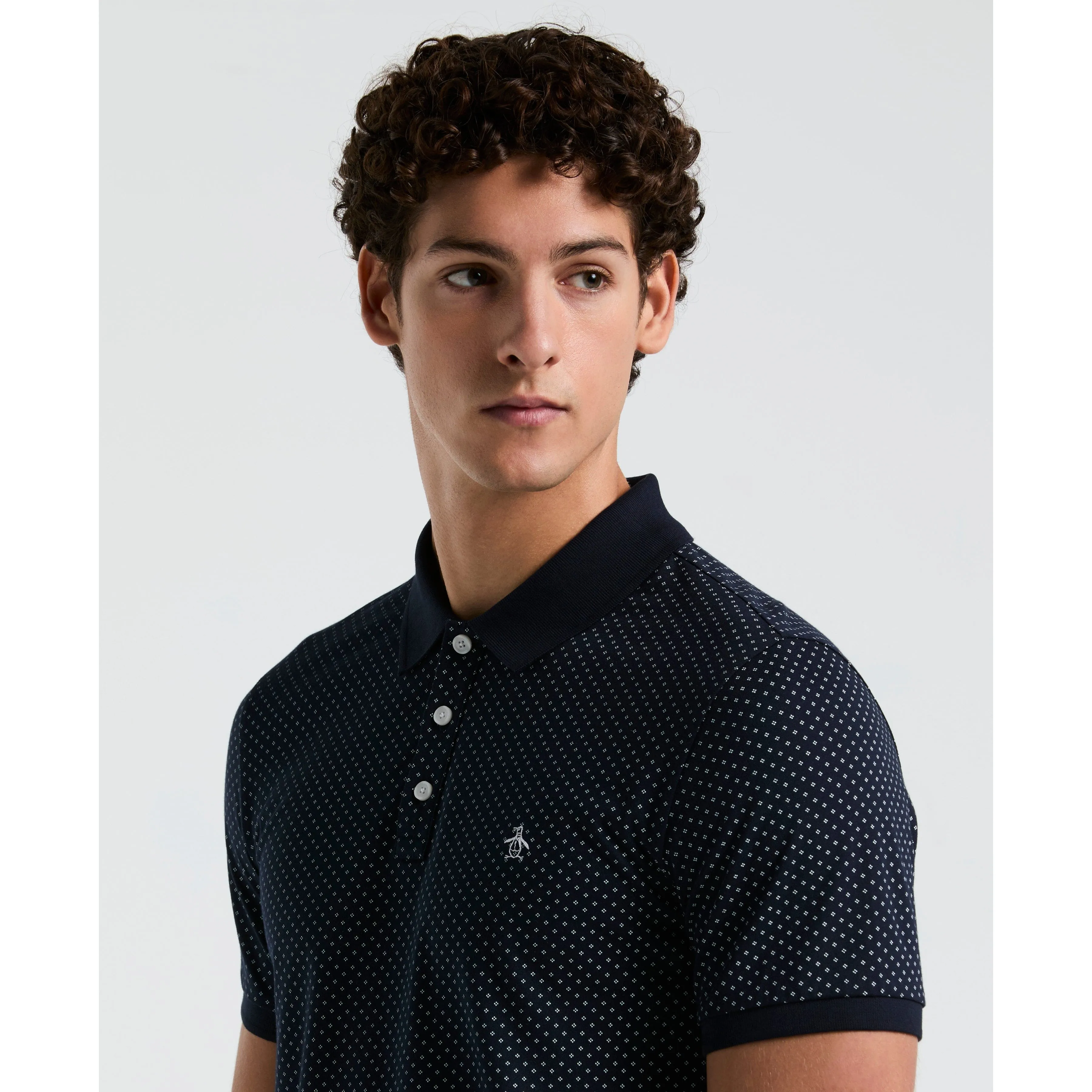 All-Over Diamond Ditsy Print Polo sold by Original Penguin product image thumbnail 3