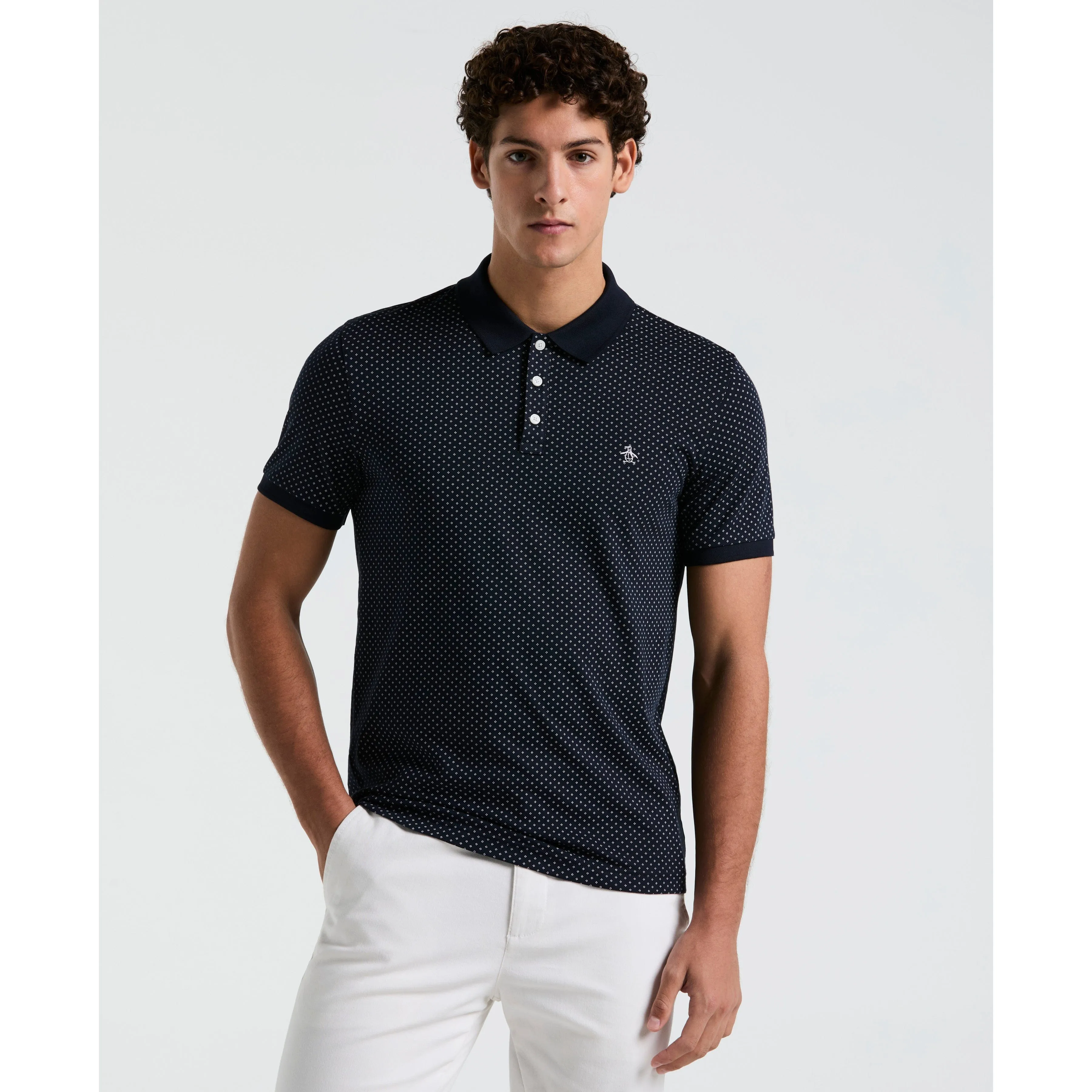 All-Over Diamond Ditsy Print Polo sold by Original Penguin