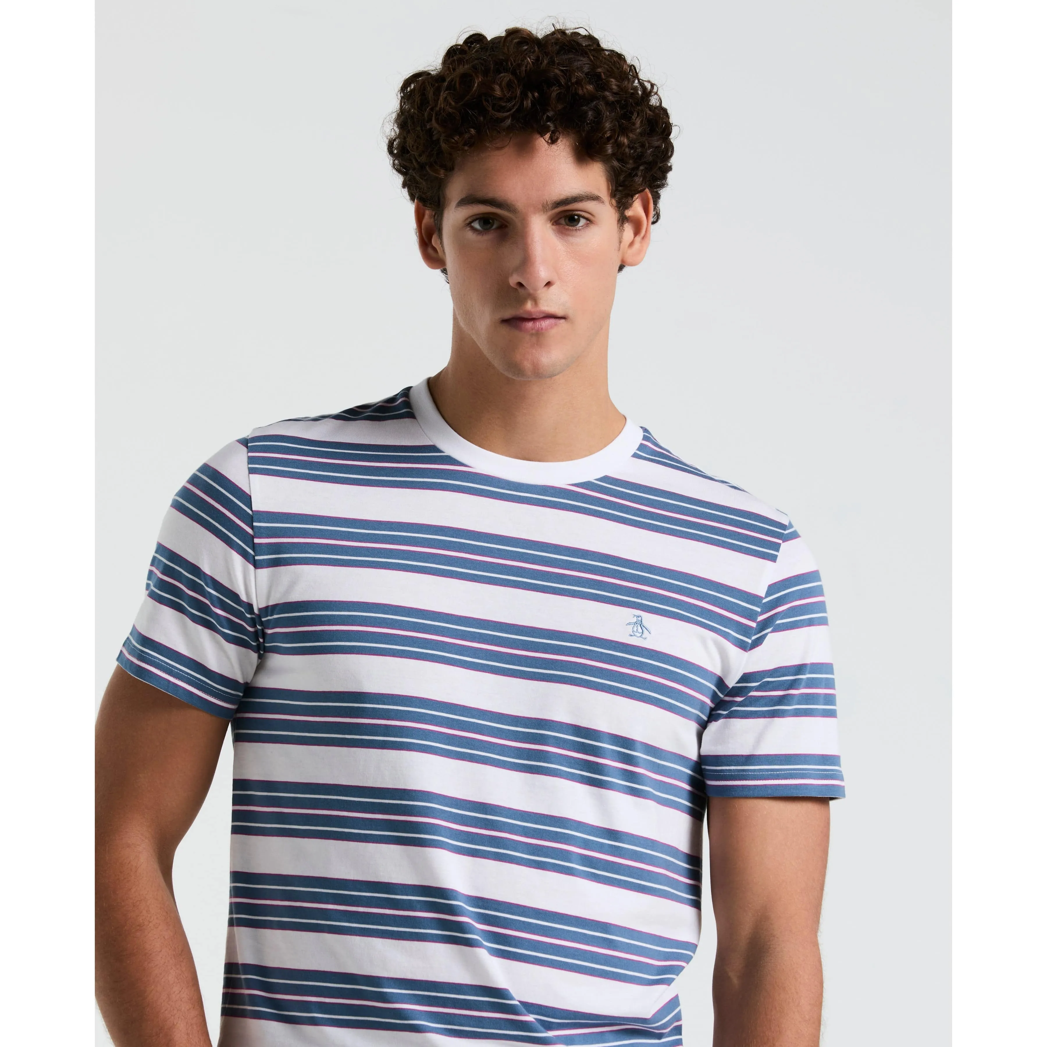 Birdseye Pique Chest Striped Tee sold by Original Penguin product image thumbnail 3