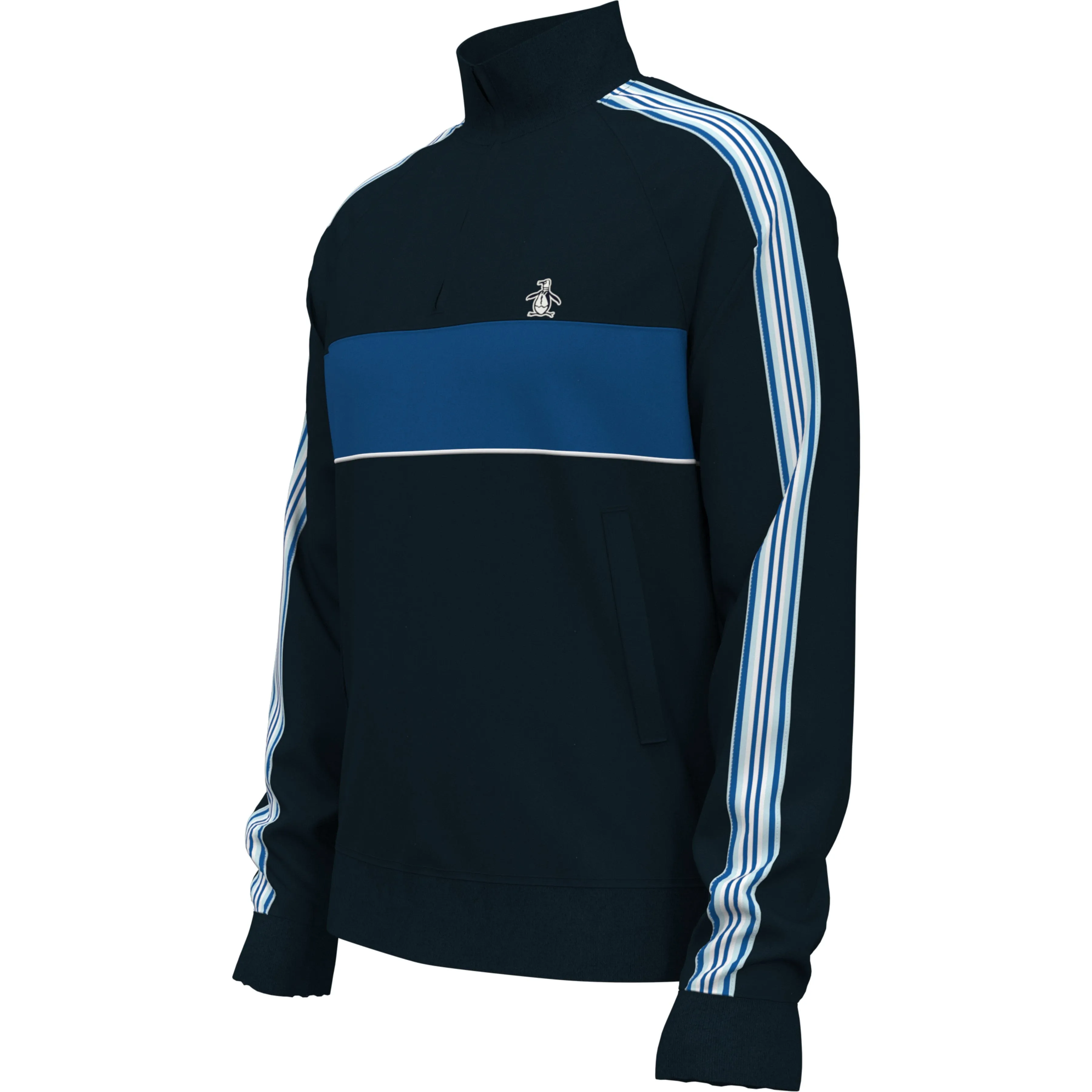 Fleece Quarter Zip Striped Sweater sold by Original Penguin product image thumbnail 3