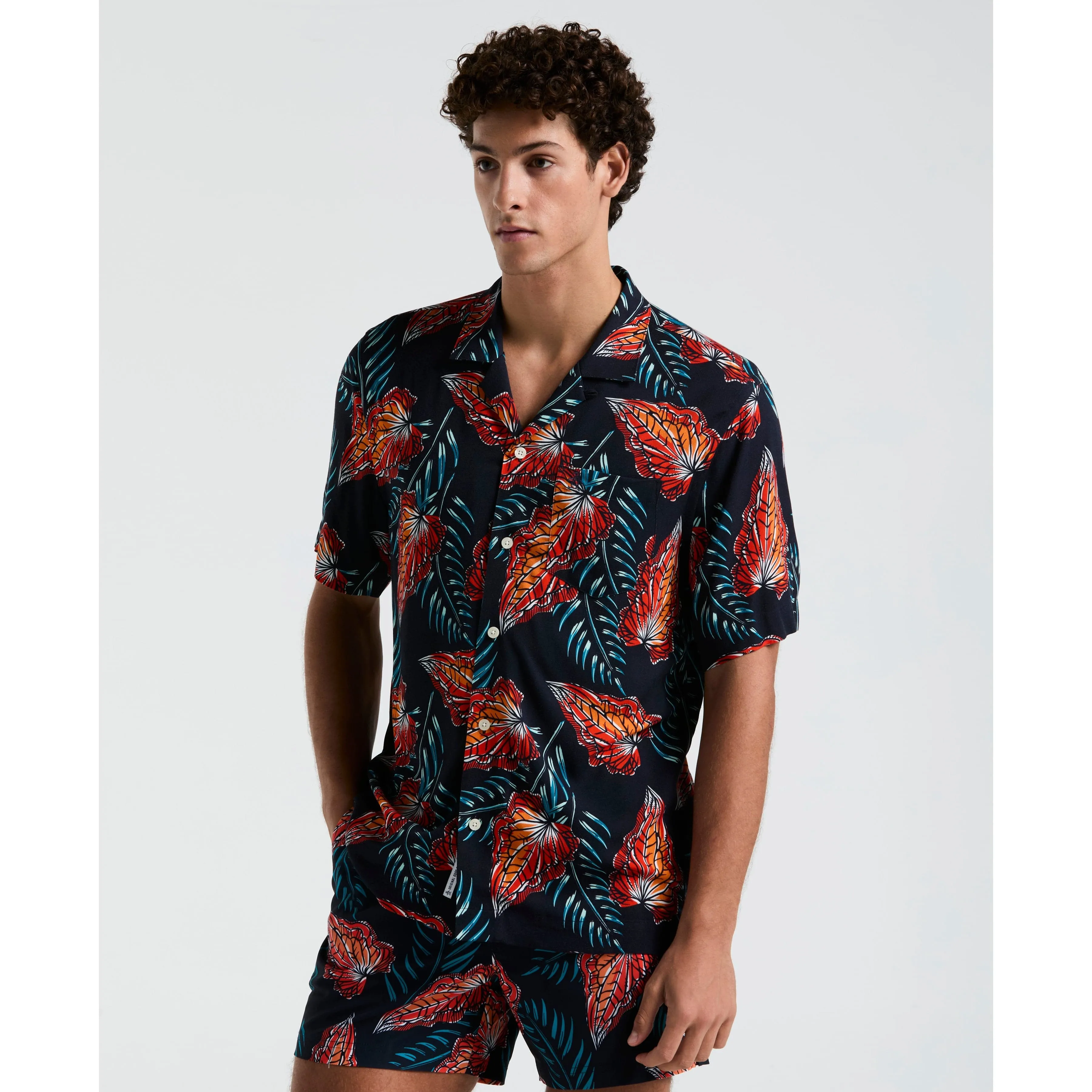 All-Over Leaves Print Shirt sold by Original Penguin