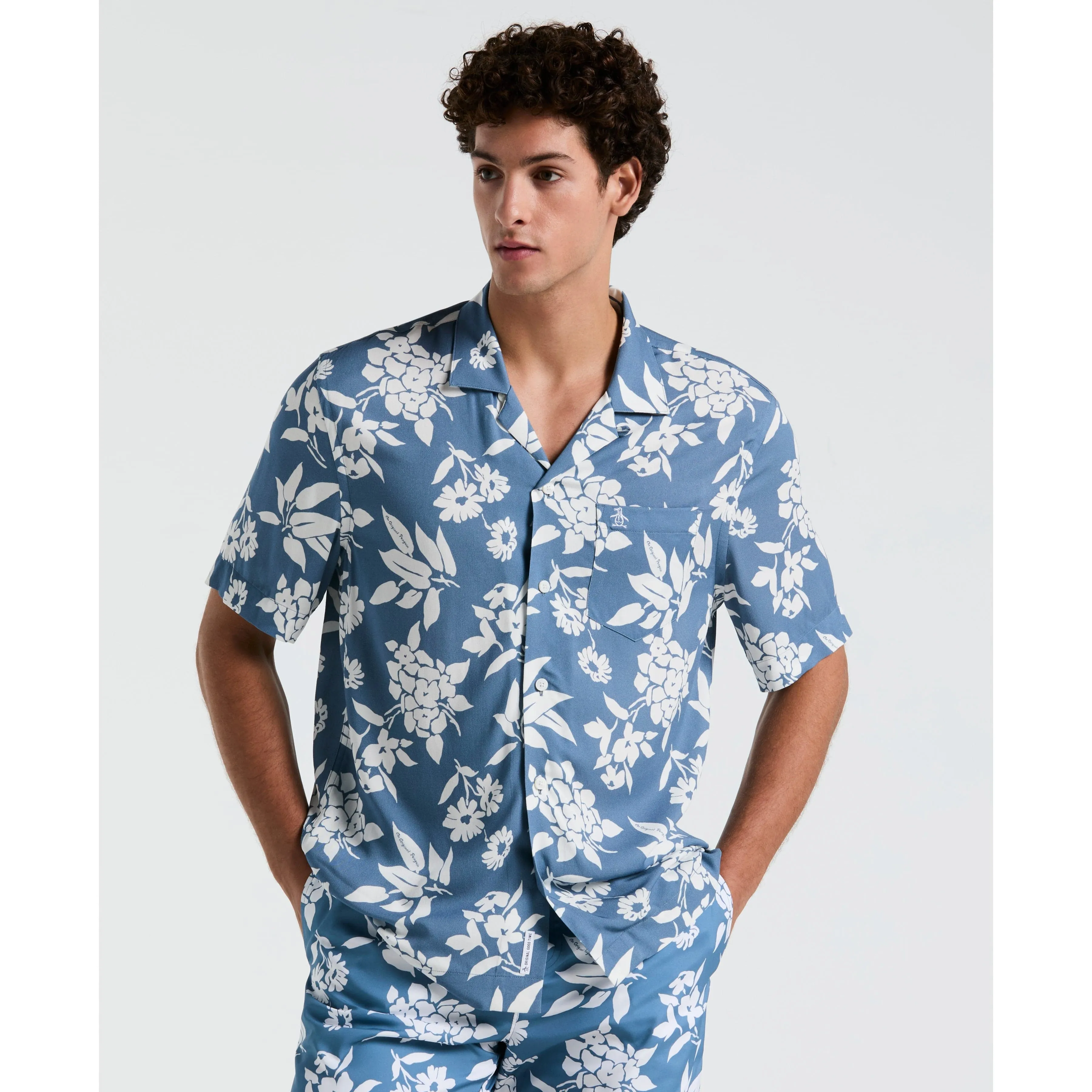 All-Over Palm Leaf Print Shirt sold by Original Penguin