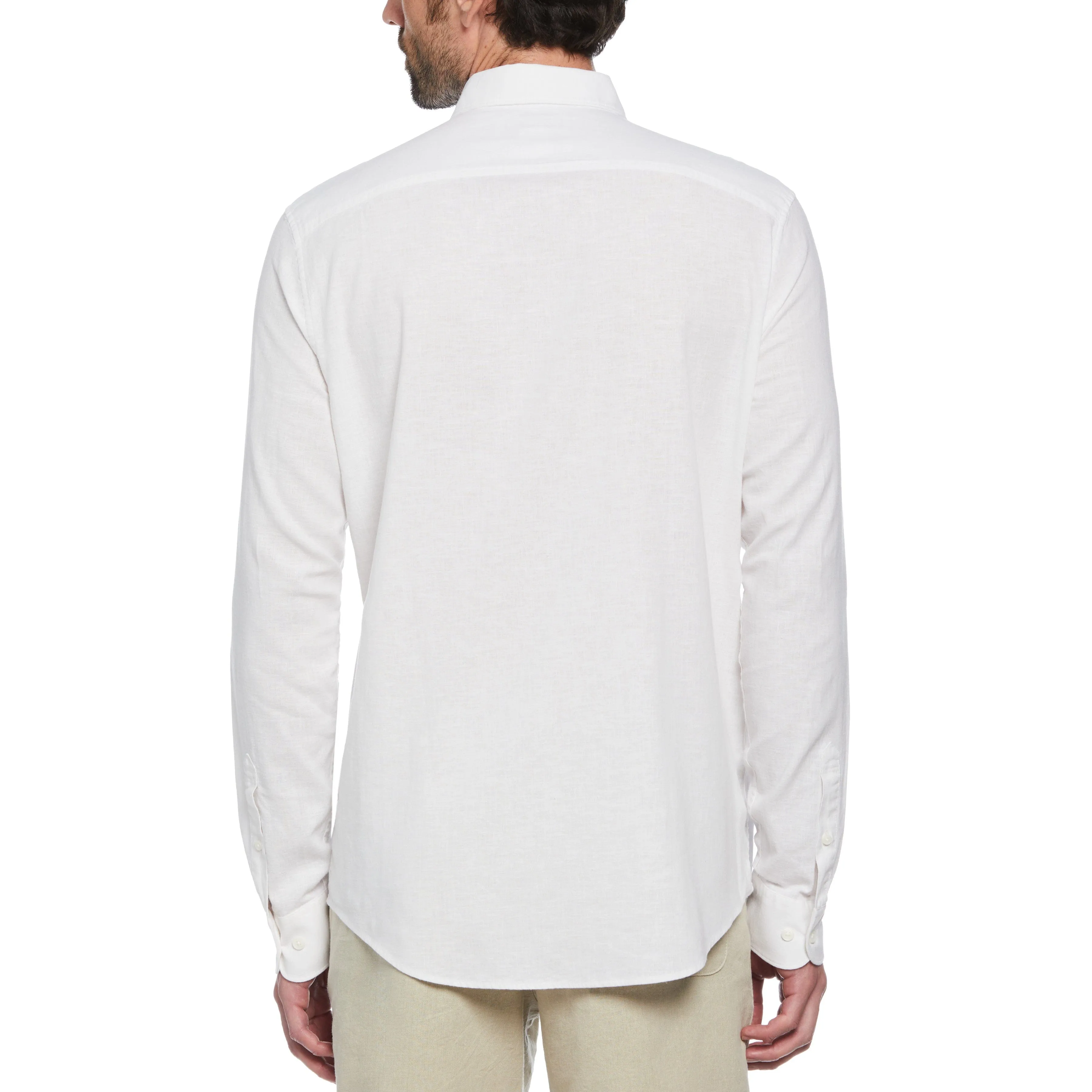 Linen Blend Long Sleeve Shirt sold by Original Penguin product image thumbnail 2