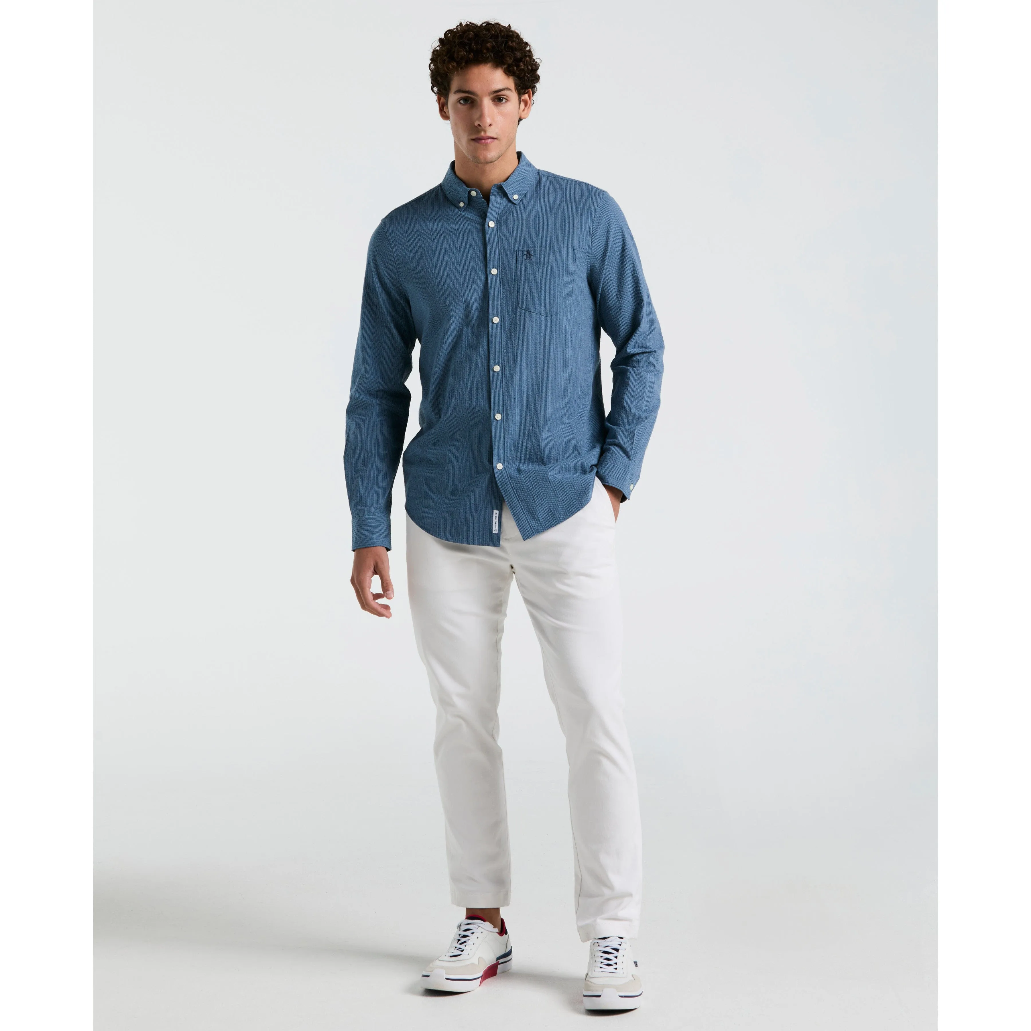 Seersucker Stripe Shirt sold by Original Penguin product image thumbnail 4
