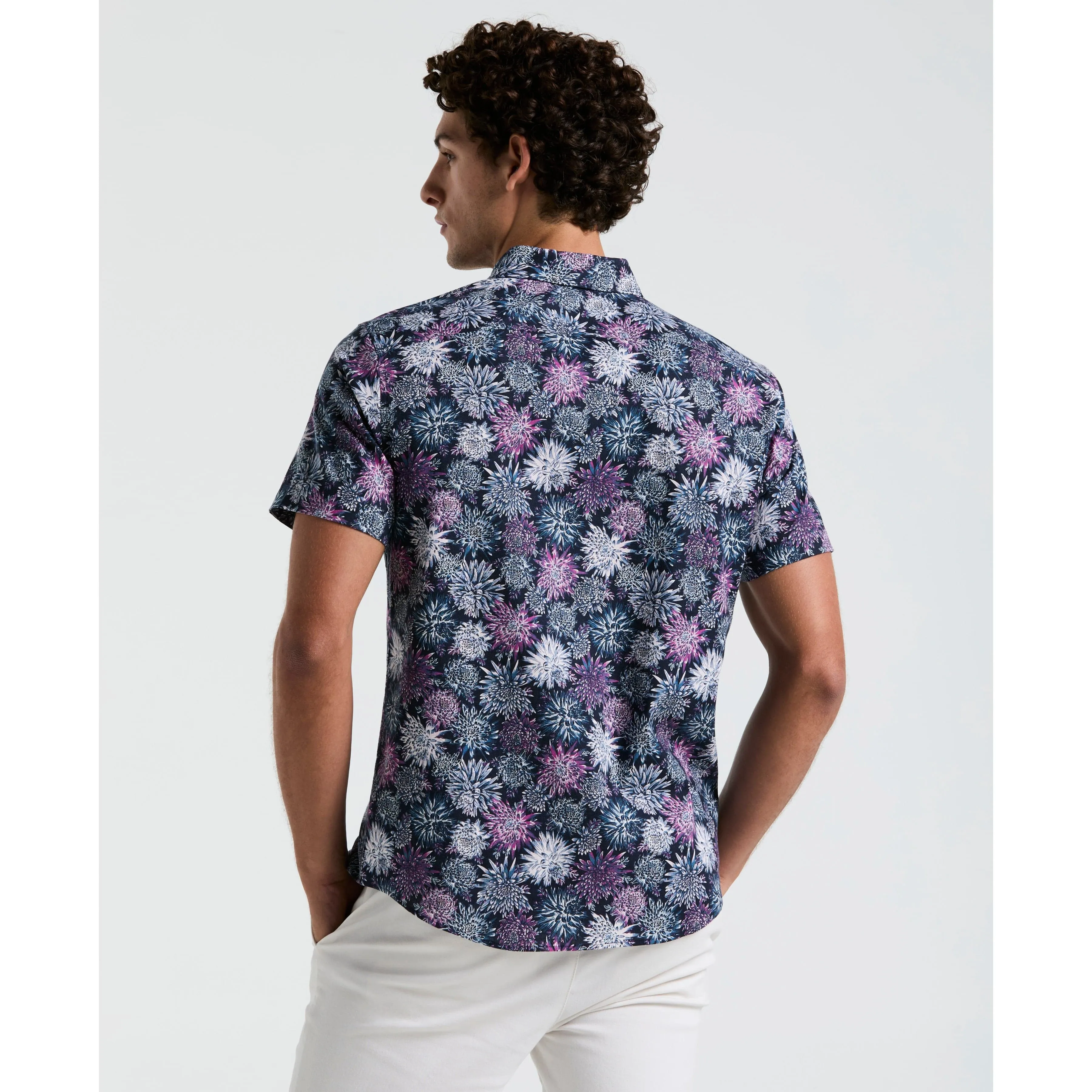 Linen All-Over Flowers Print Shirt sold by Original Penguin product image thumbnail 2