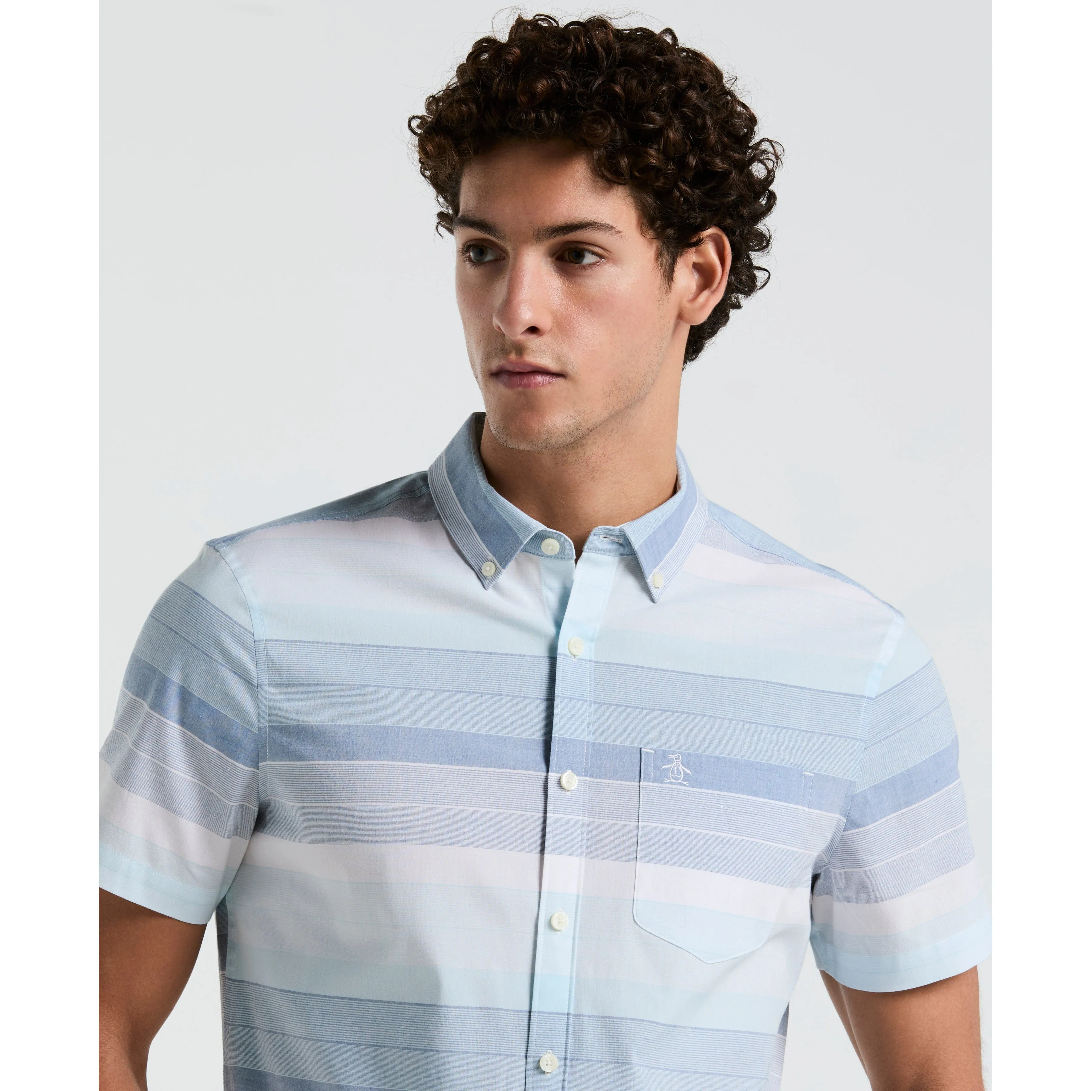 Poplin All-Over Stripe Shirt sold by Original Penguin product image thumbnail 3