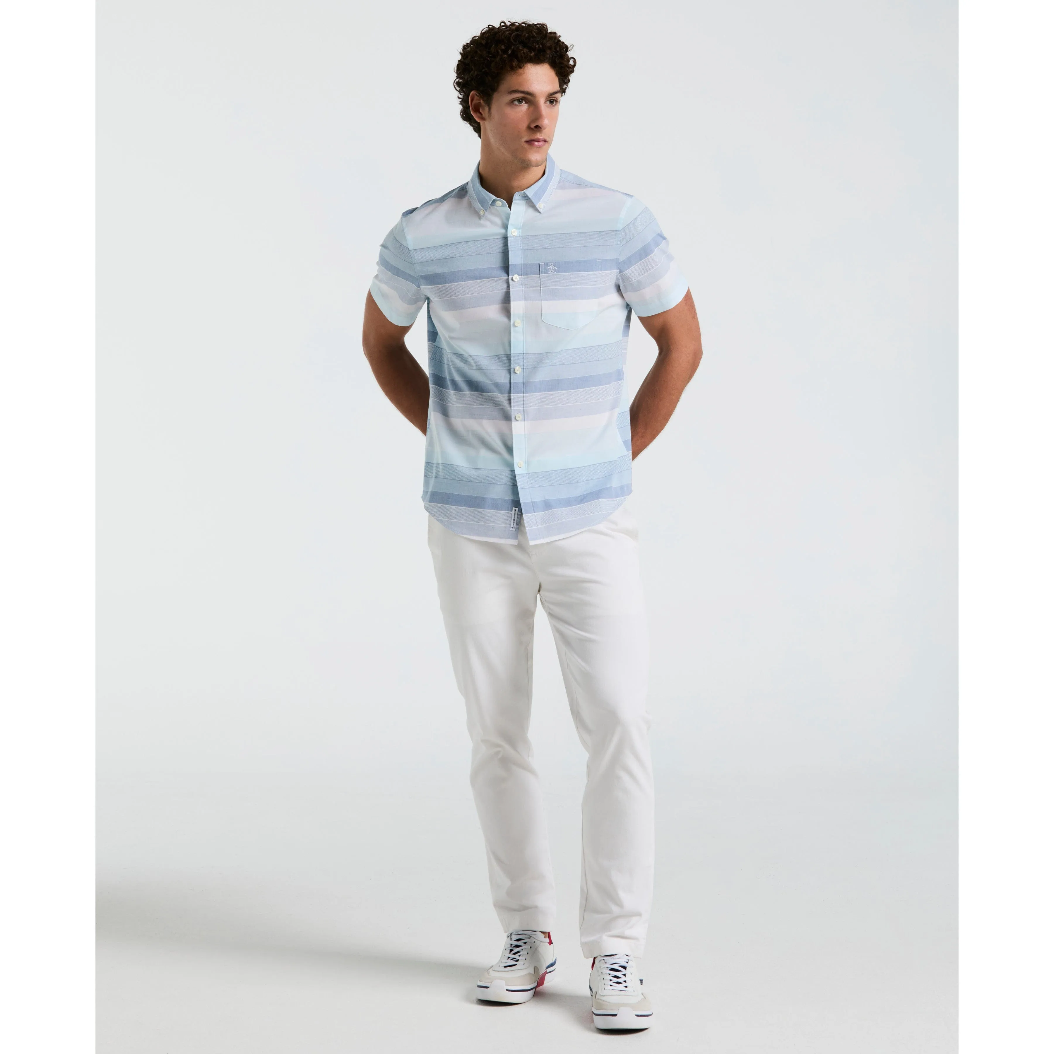 Poplin All-Over Stripe Shirt sold by Original Penguin product image thumbnail 4