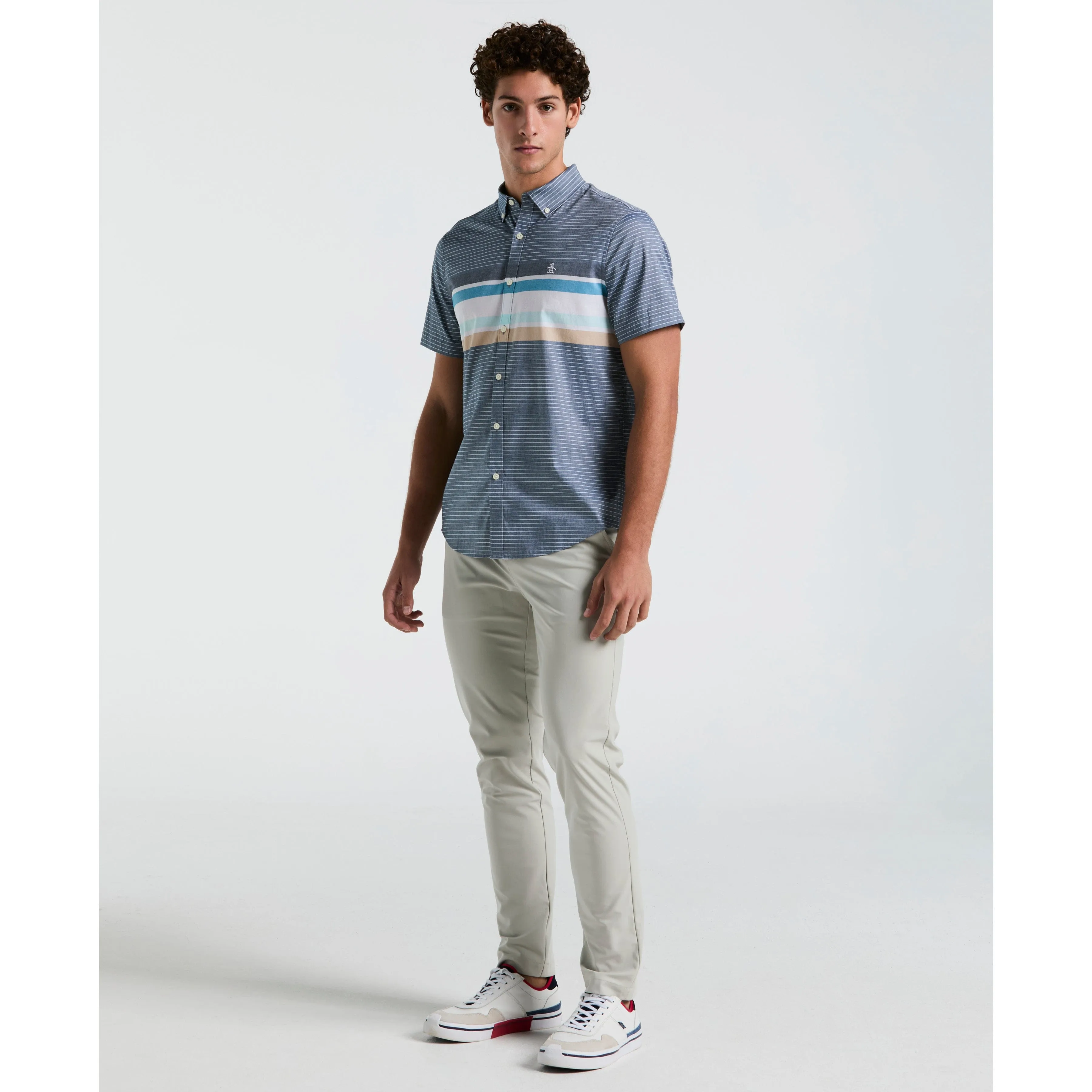 Lawn Chest Stripe Shirt sold by Original Penguin product image thumbnail 4