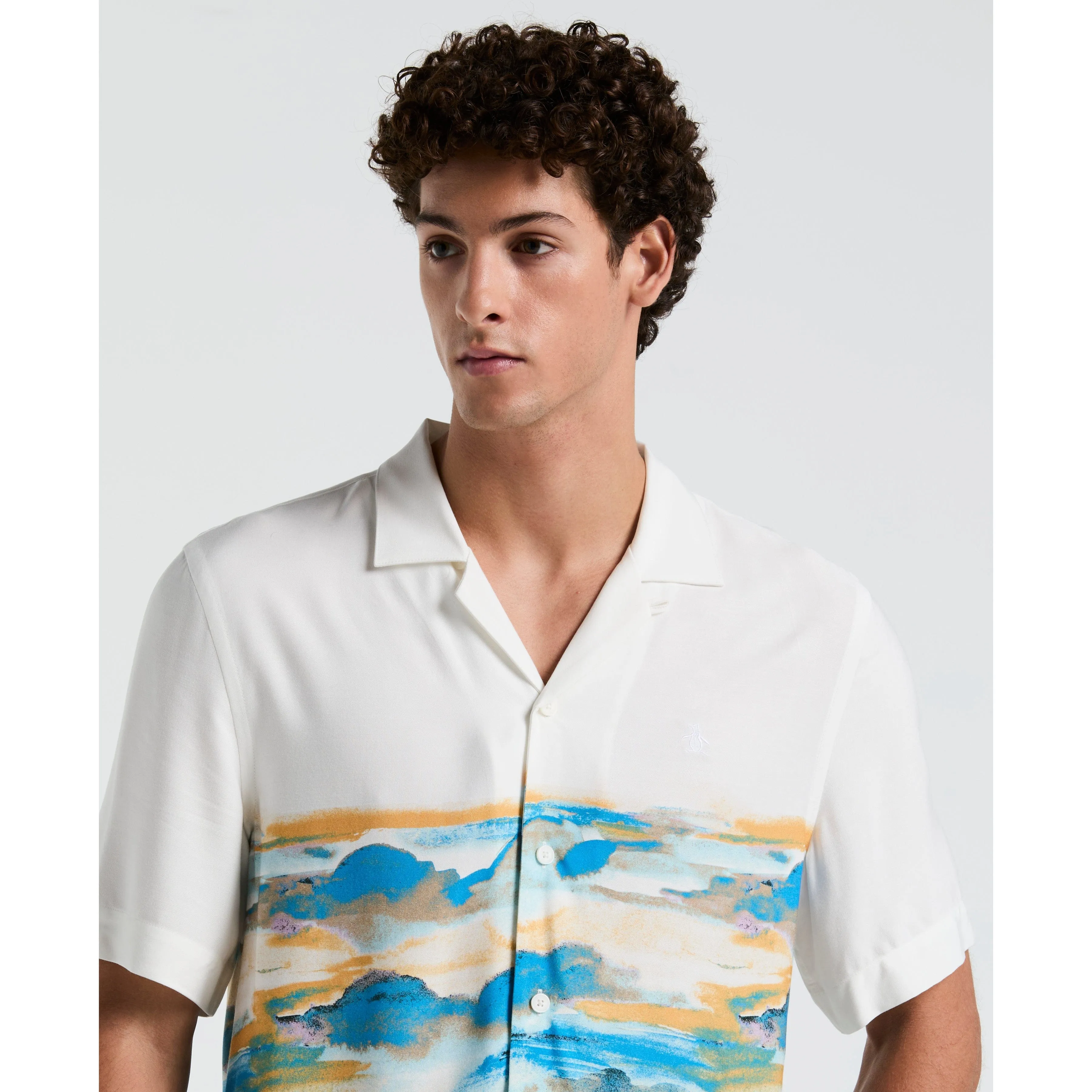 Hibiscus Scene Print Shirt sold by Original Penguin product image thumbnail 3