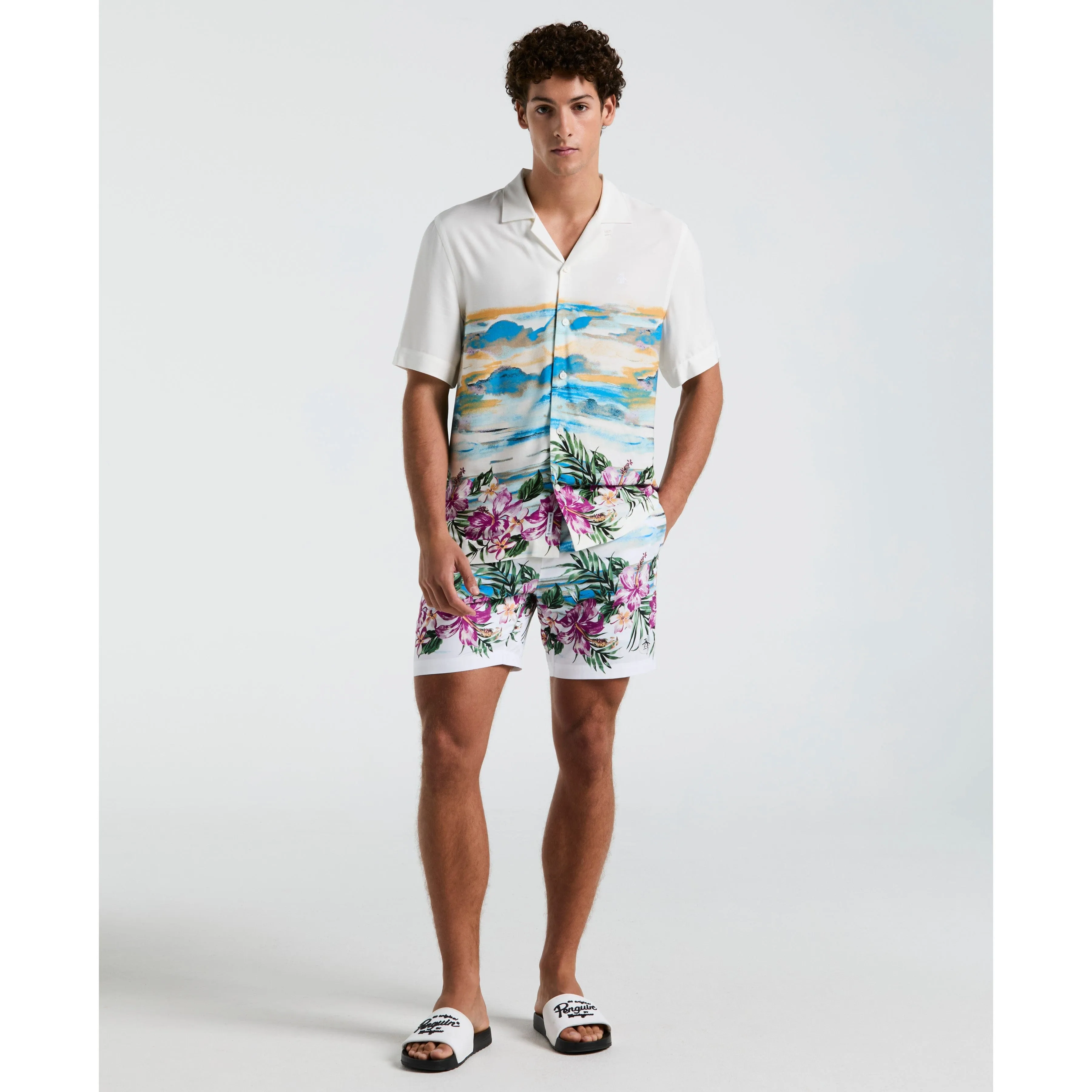 Hibiscus Scene Print Shirt sold by Original Penguin product image thumbnail 4