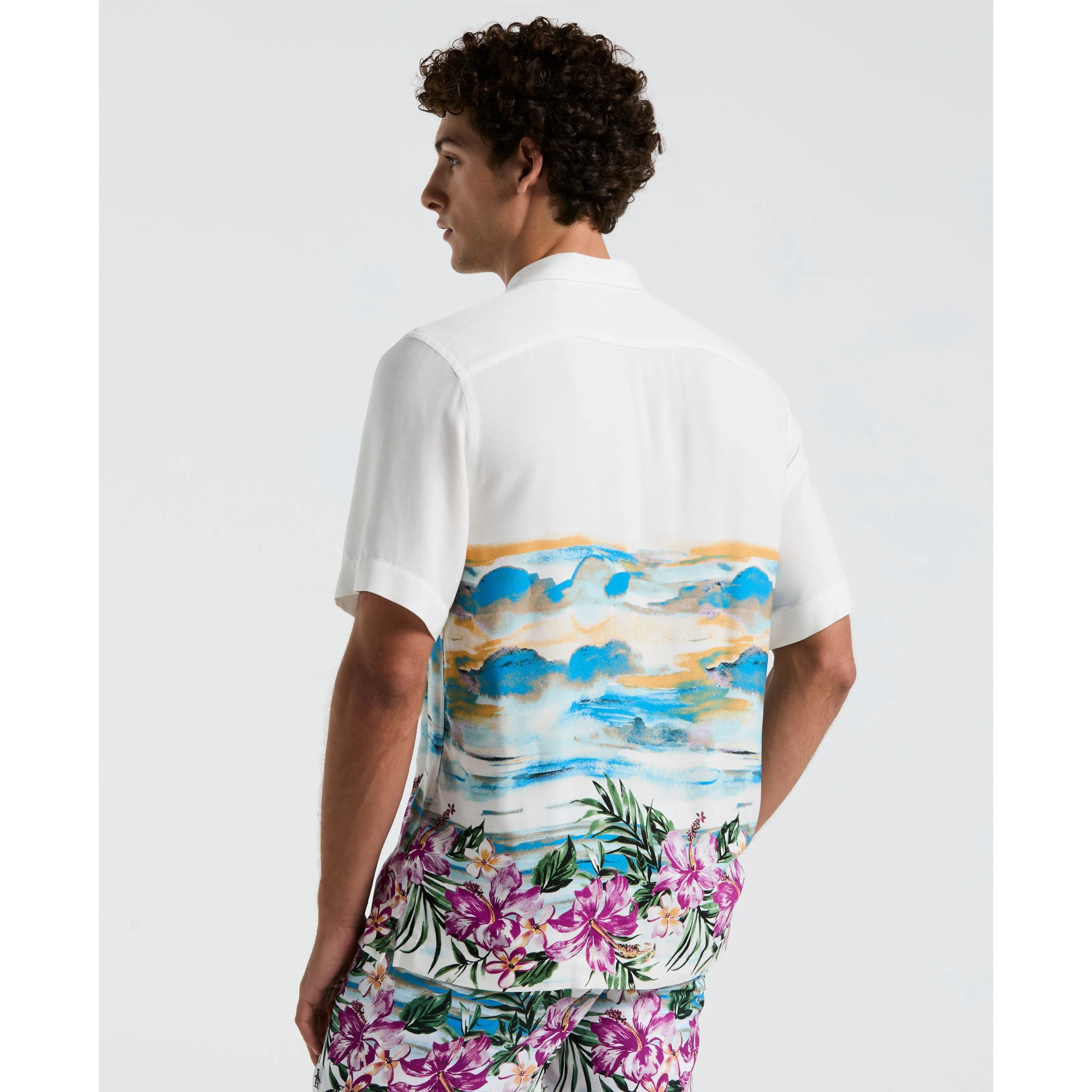 Hibiscus Scene Print Shirt sold by Original Penguin product image thumbnail 2
