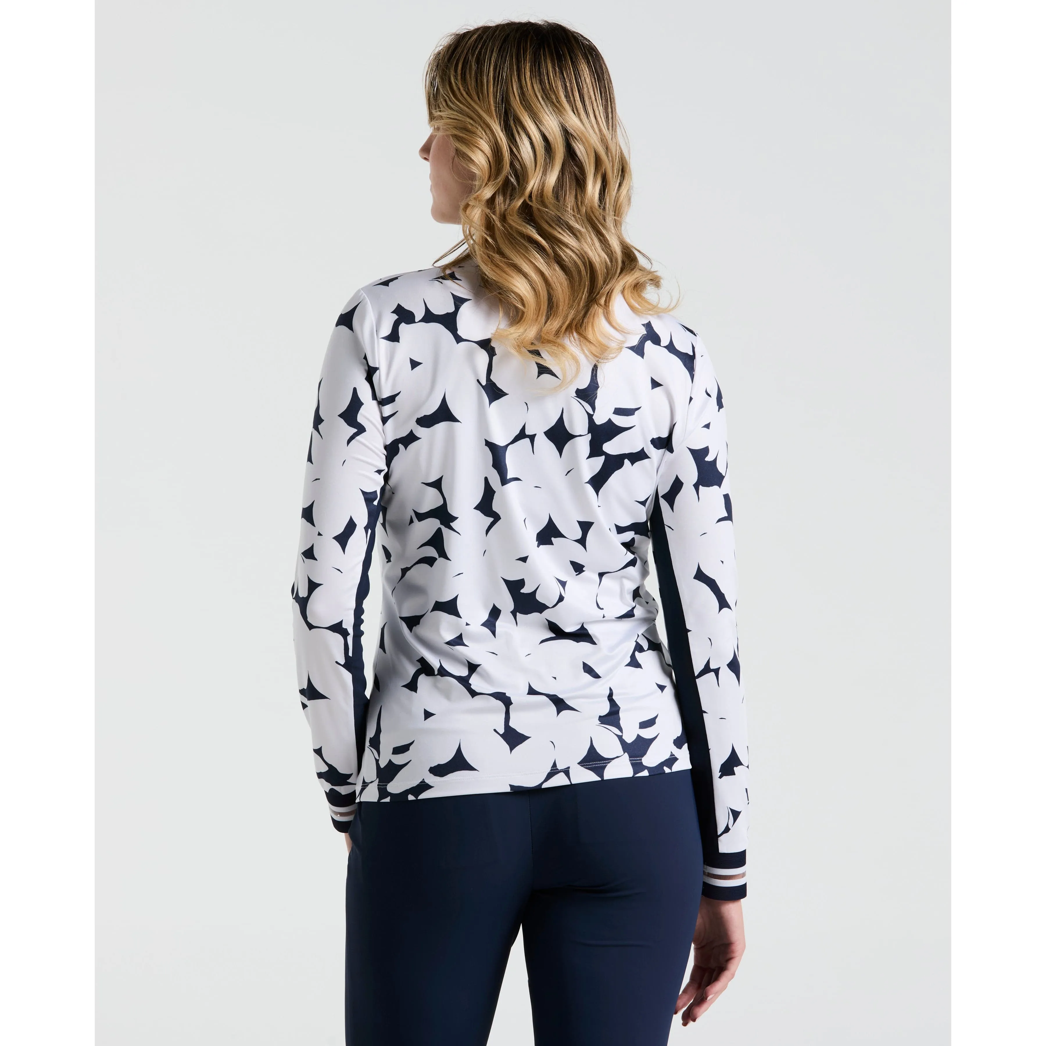 Women's Riviera Floral Sun Protection Golf Shirt sold by Original Penguin product image thumbnail 2