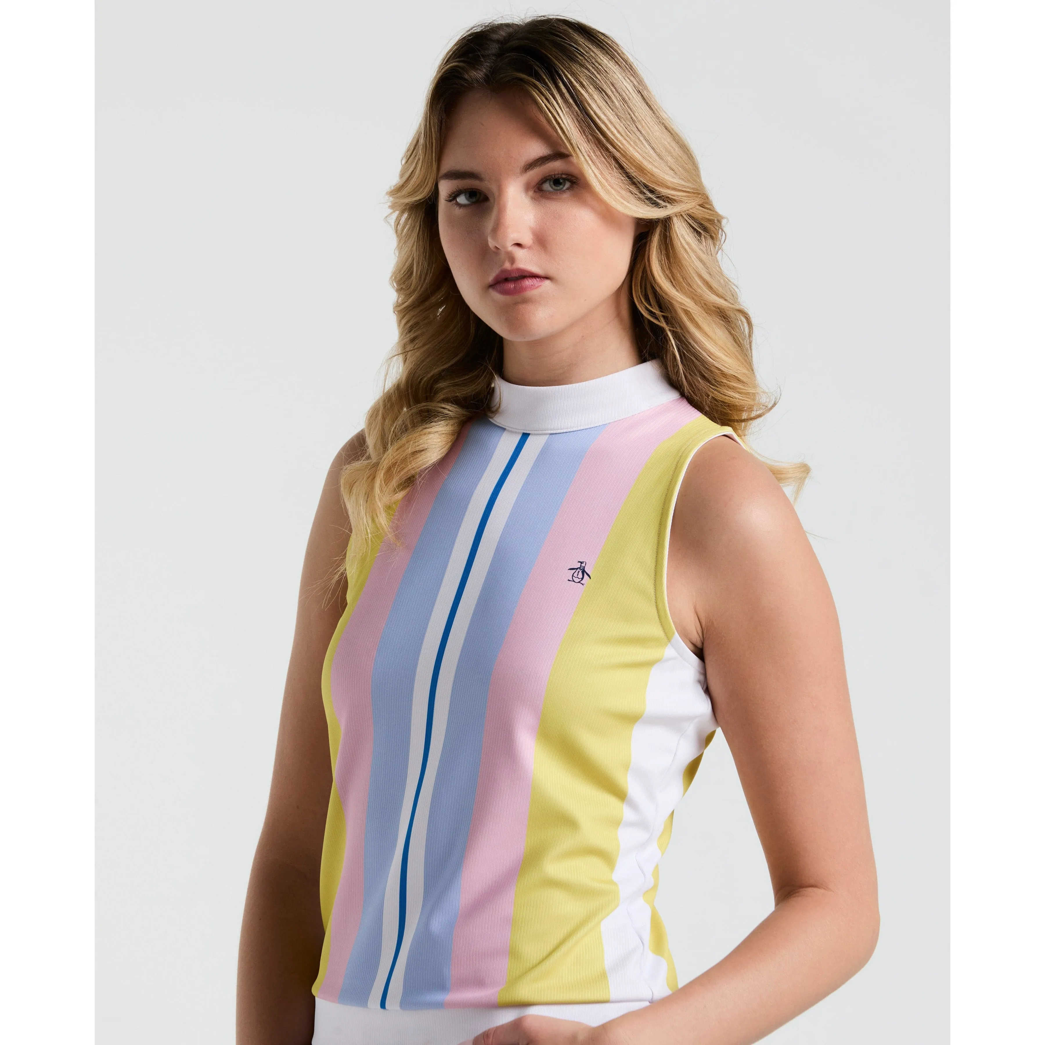 Women's Tennis Striped Ribbed Tank Top sold by Original Penguin product image thumbnail 3
