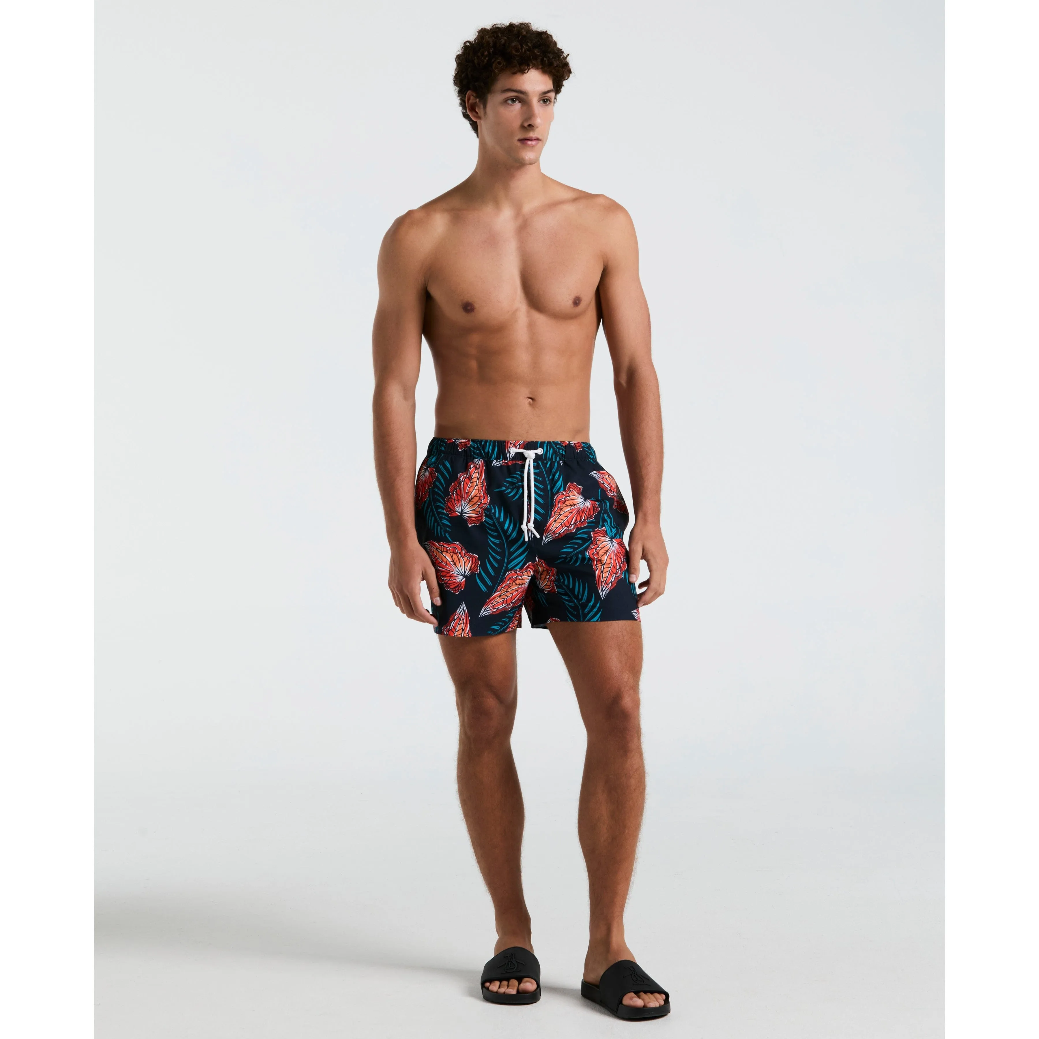 5" All-Over Leaves Print Swim Short sold by Original Penguin product image thumbnail 4