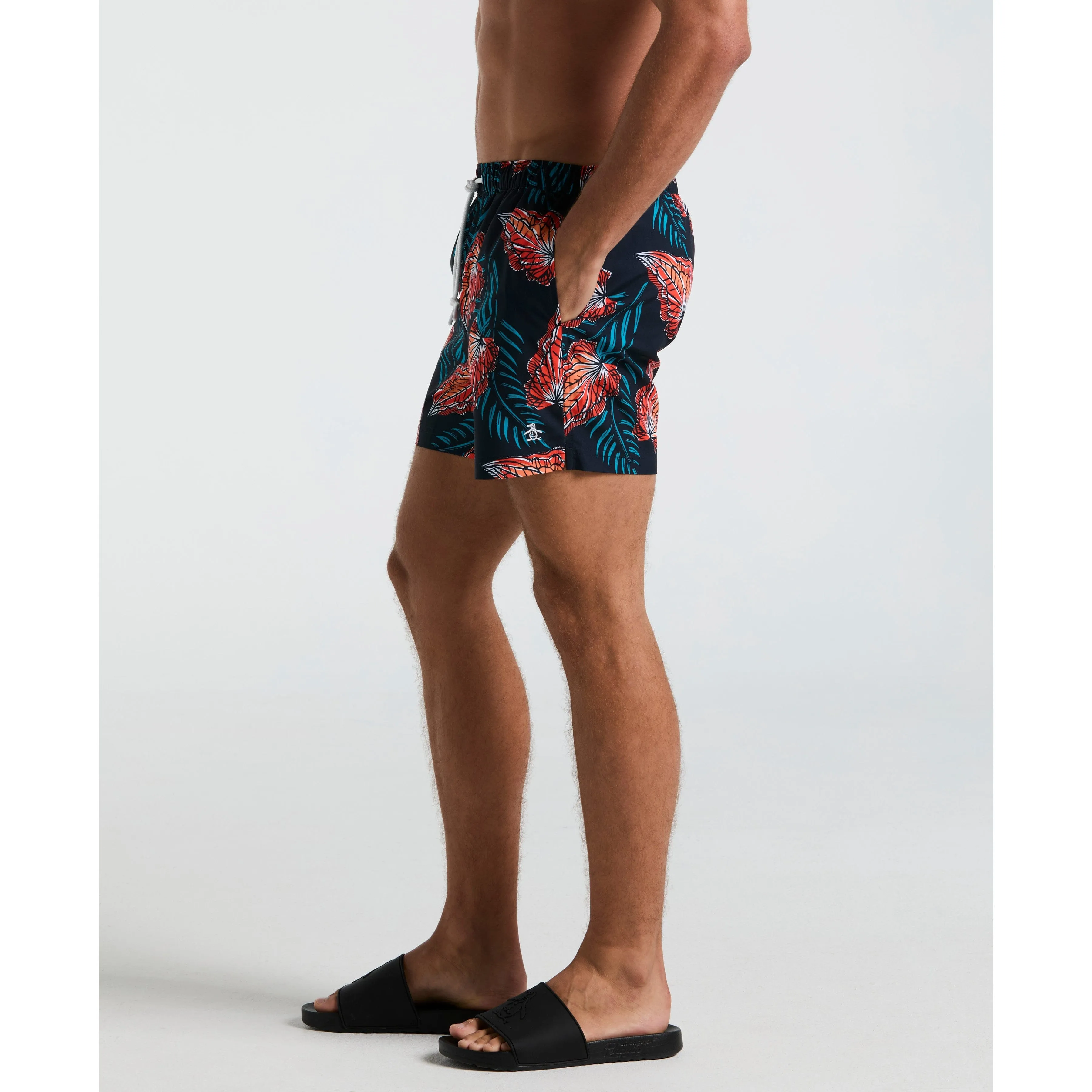 5" All-Over Leaves Print Swim Short sold by Original Penguin product image thumbnail 3