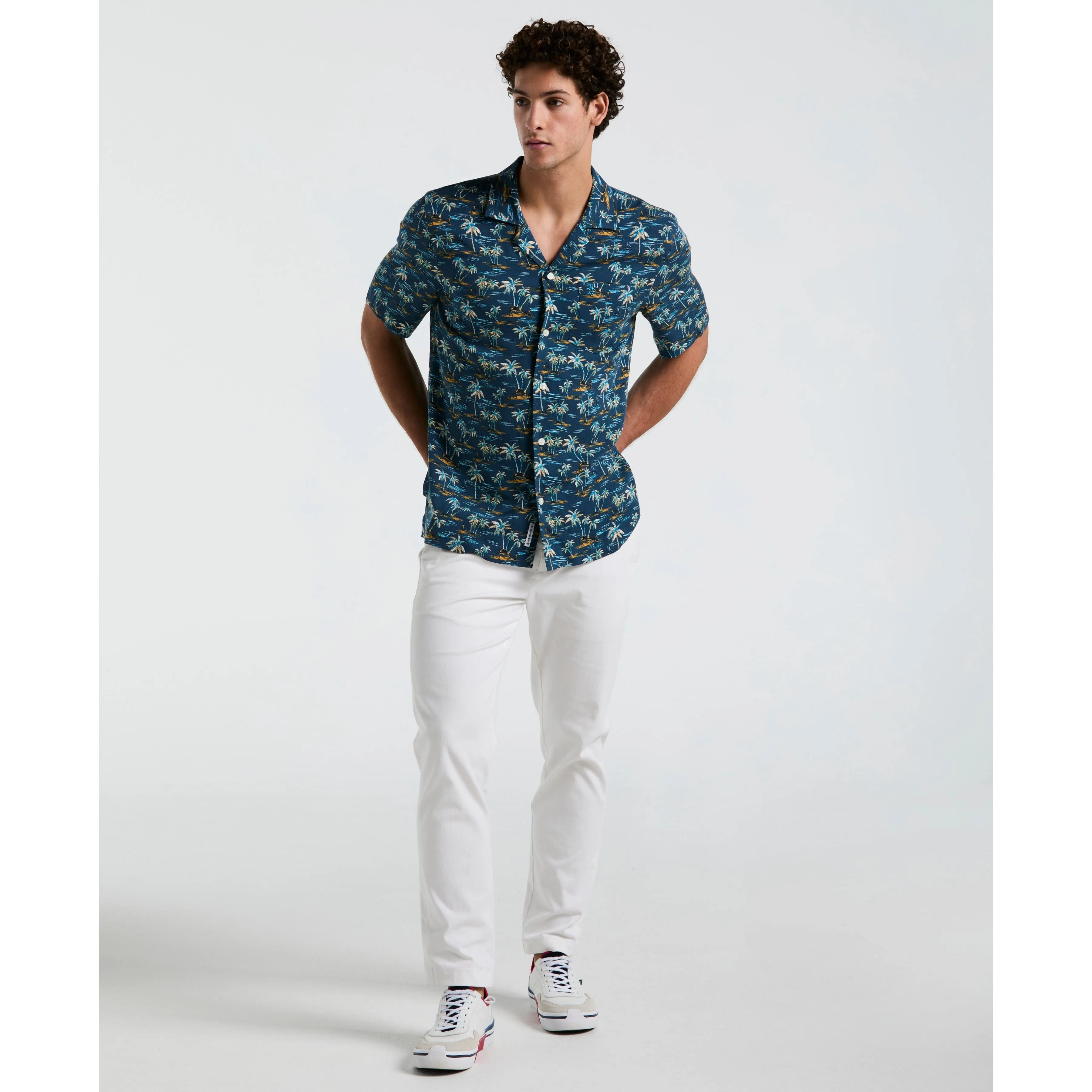 All-Over Beach Palms Print Shirt sold by Original Penguin product image thumbnail 4