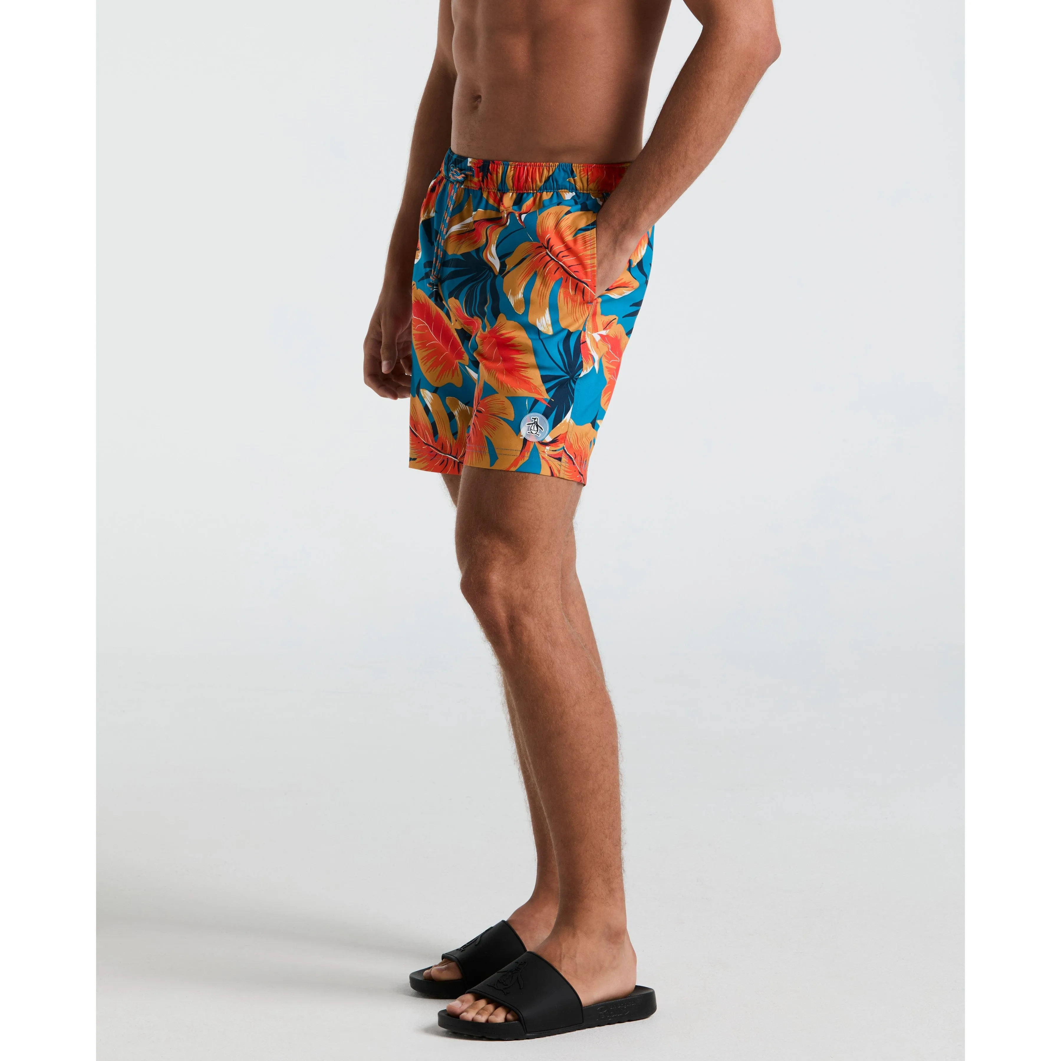 7" Tropical Leaf Print Swim Short sold by Original Penguin product image thumbnail 3