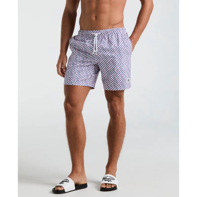 7" Geo Print Swim Short sold by Original Penguin