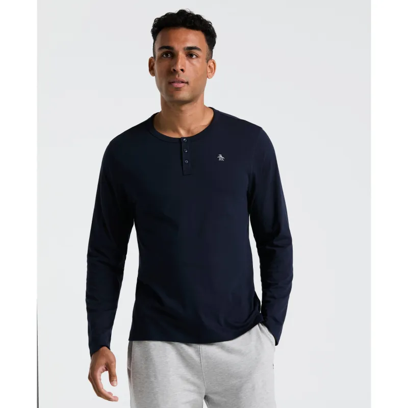 Long Sleeve Henley Shirt sold by Original Penguin