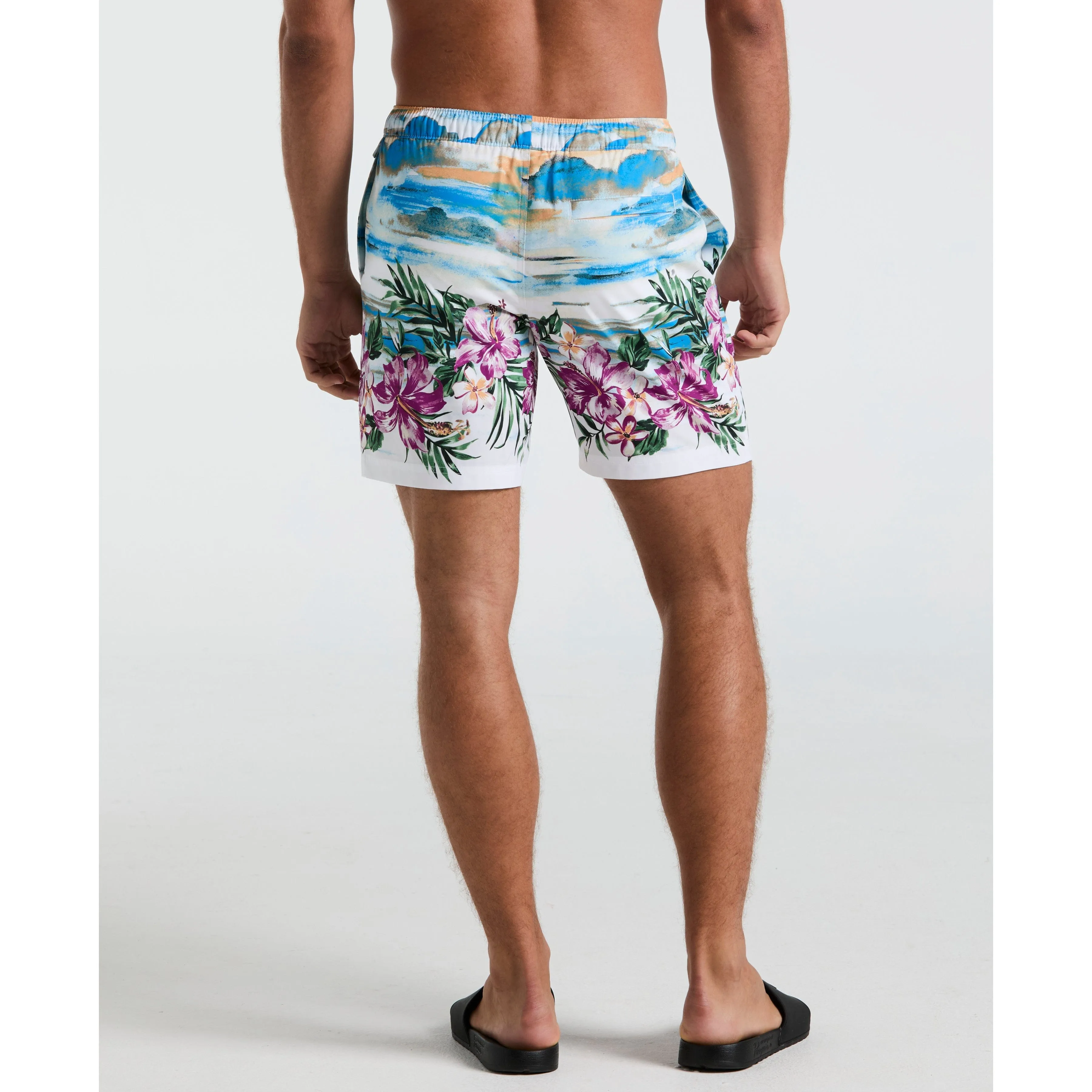7" Hibiscus Scene Print Swim Short sold by Original Penguin product image thumbnail 2