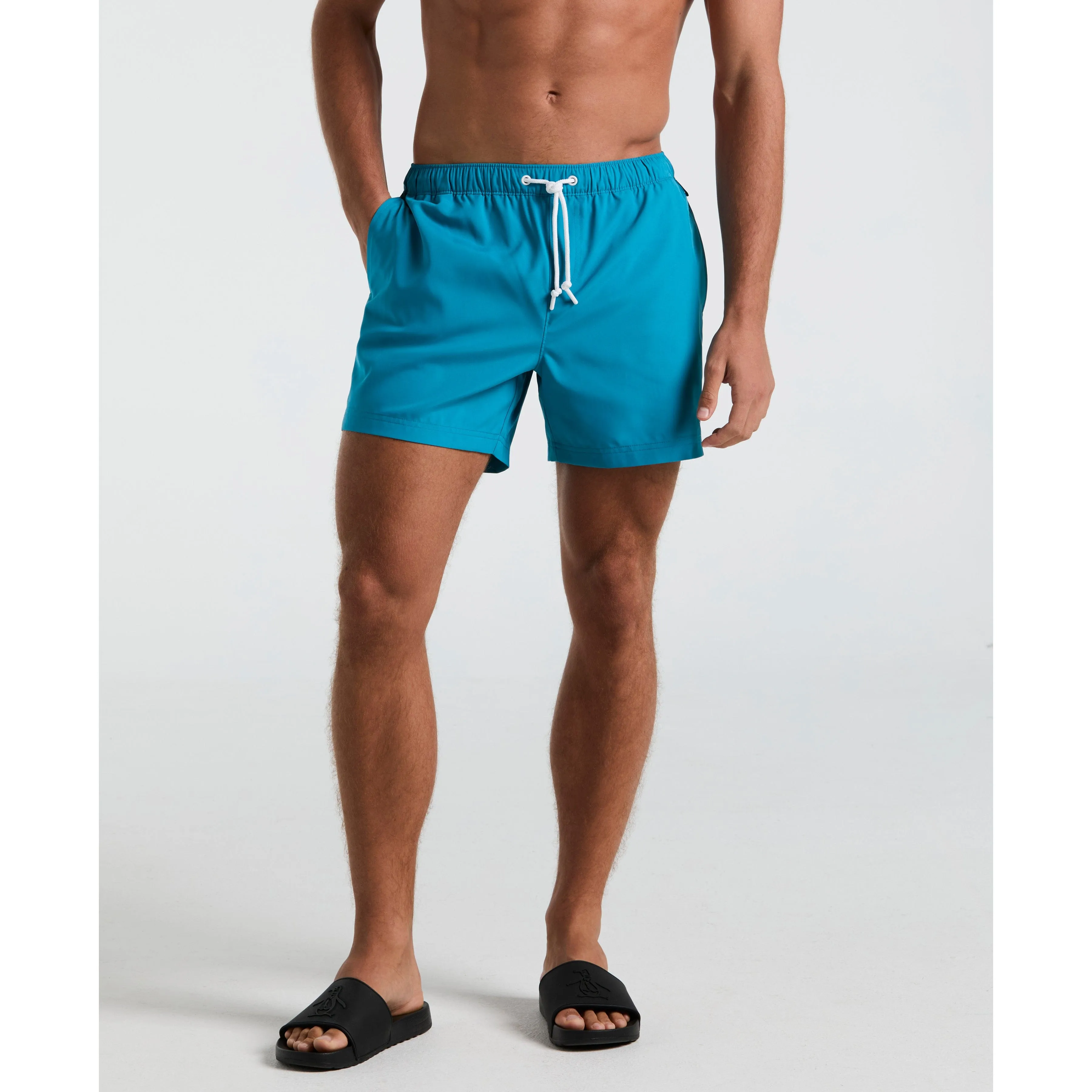 5" Box Solid Swim Short sold by Original Penguin