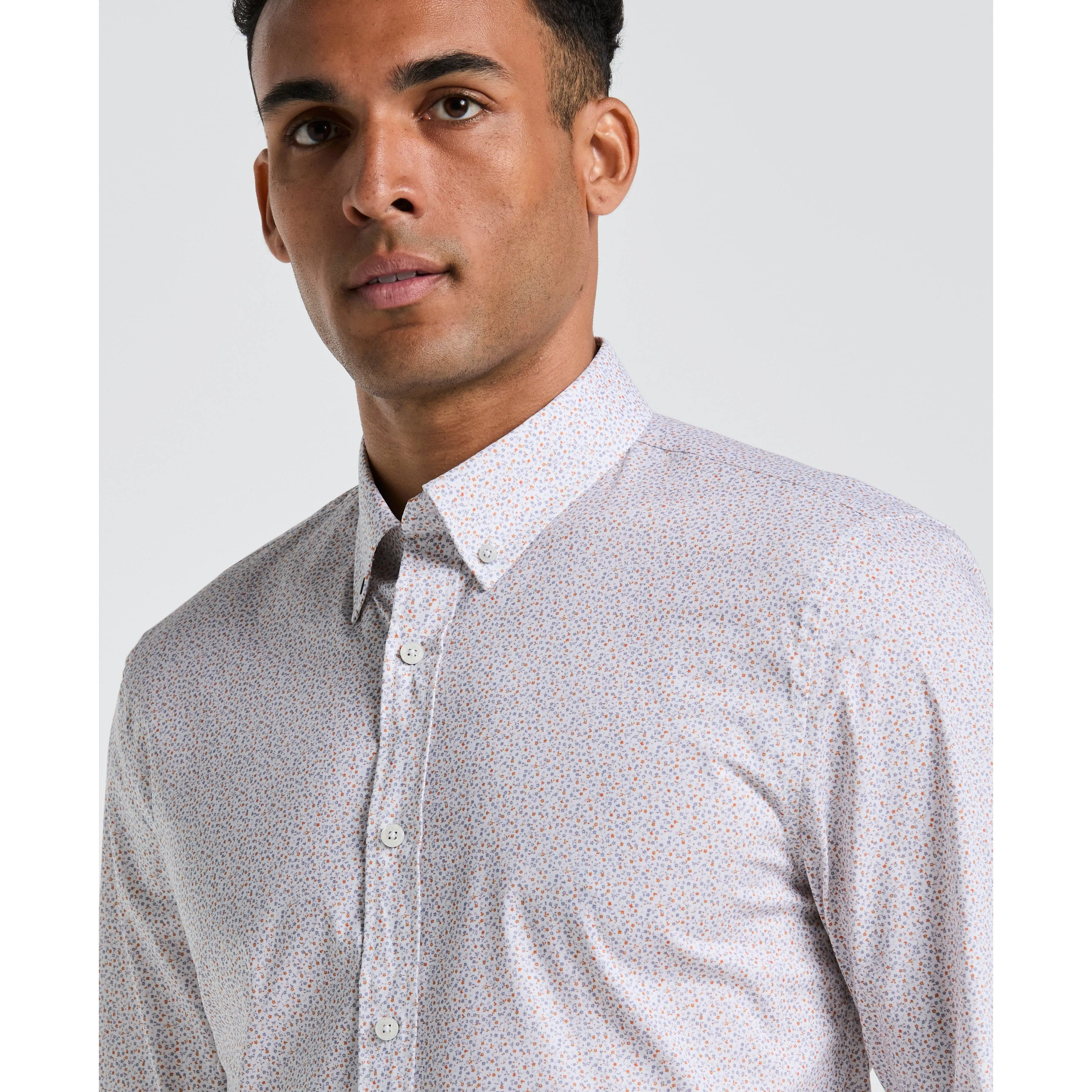 Micro Floral Dress Shirt sold by Original Penguin product image thumbnail 3