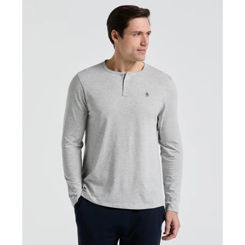 Long Sleeve Henley Shirt sold by Original Penguin