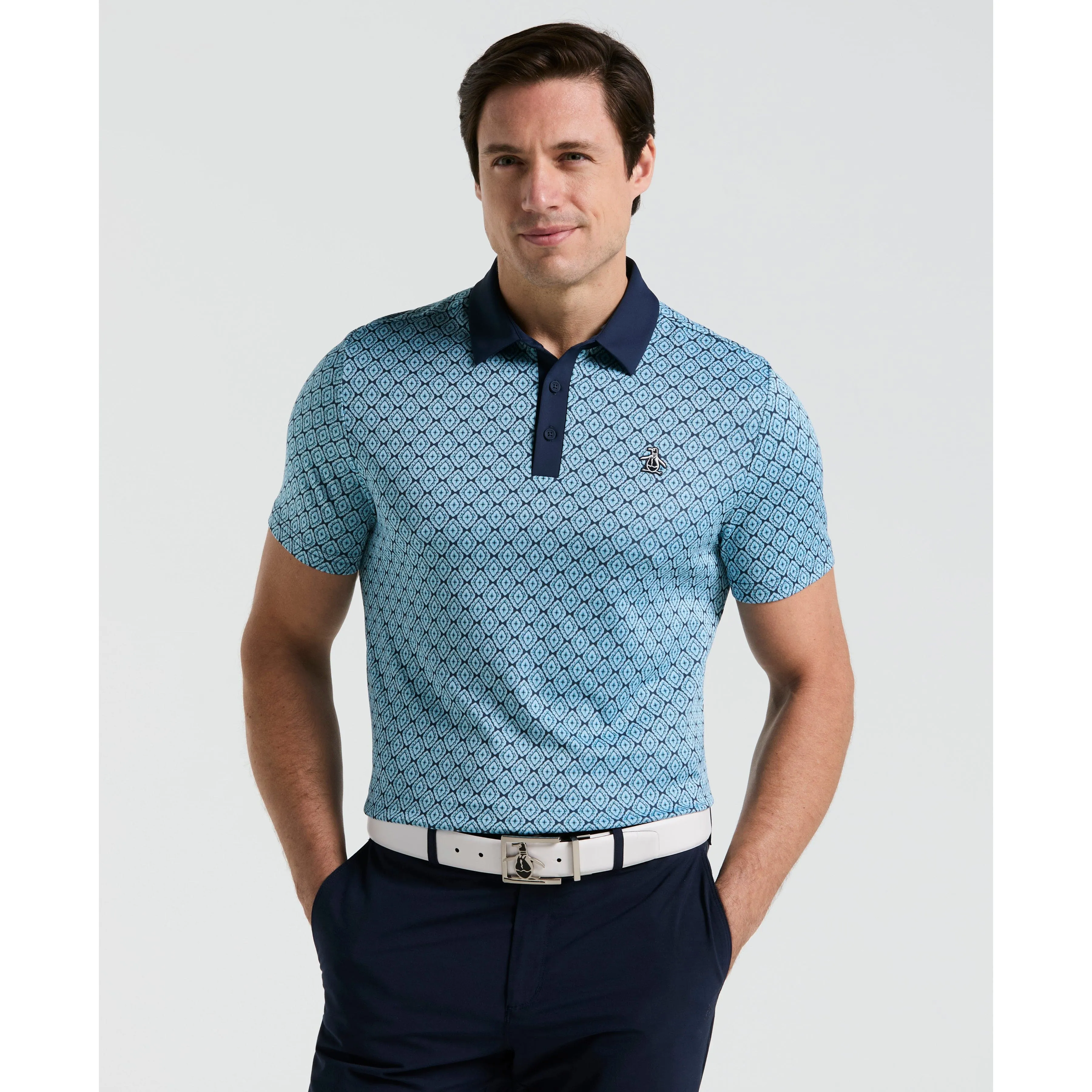 Bohemian Jacquard Golf Polo sold by Original Penguin