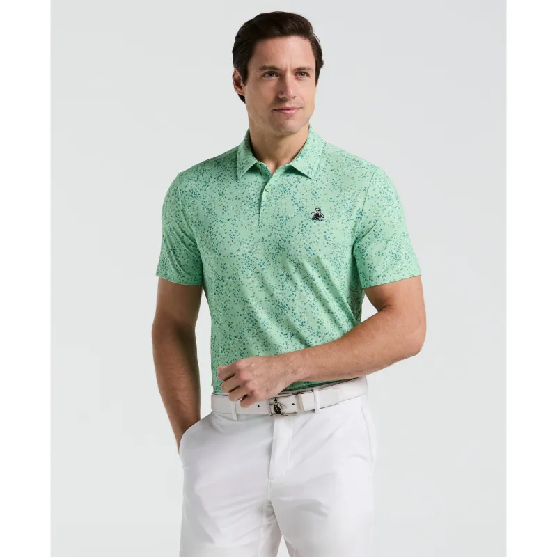 All-Over Micro Abstract Printed Golf Polo sold by Original Penguin