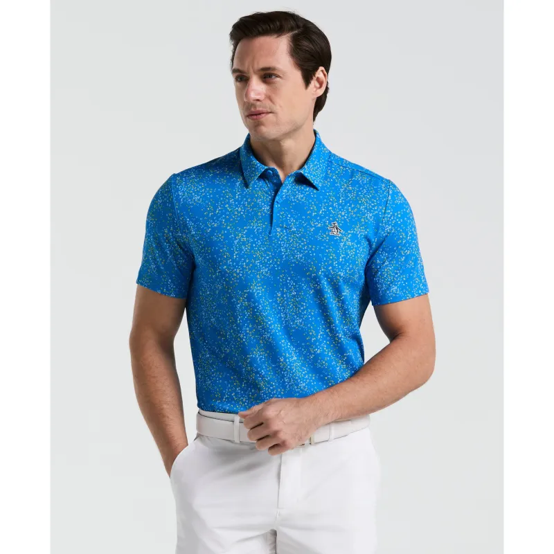 All-Over Micro Abstract Printed Golf Polo sold by Original Penguin