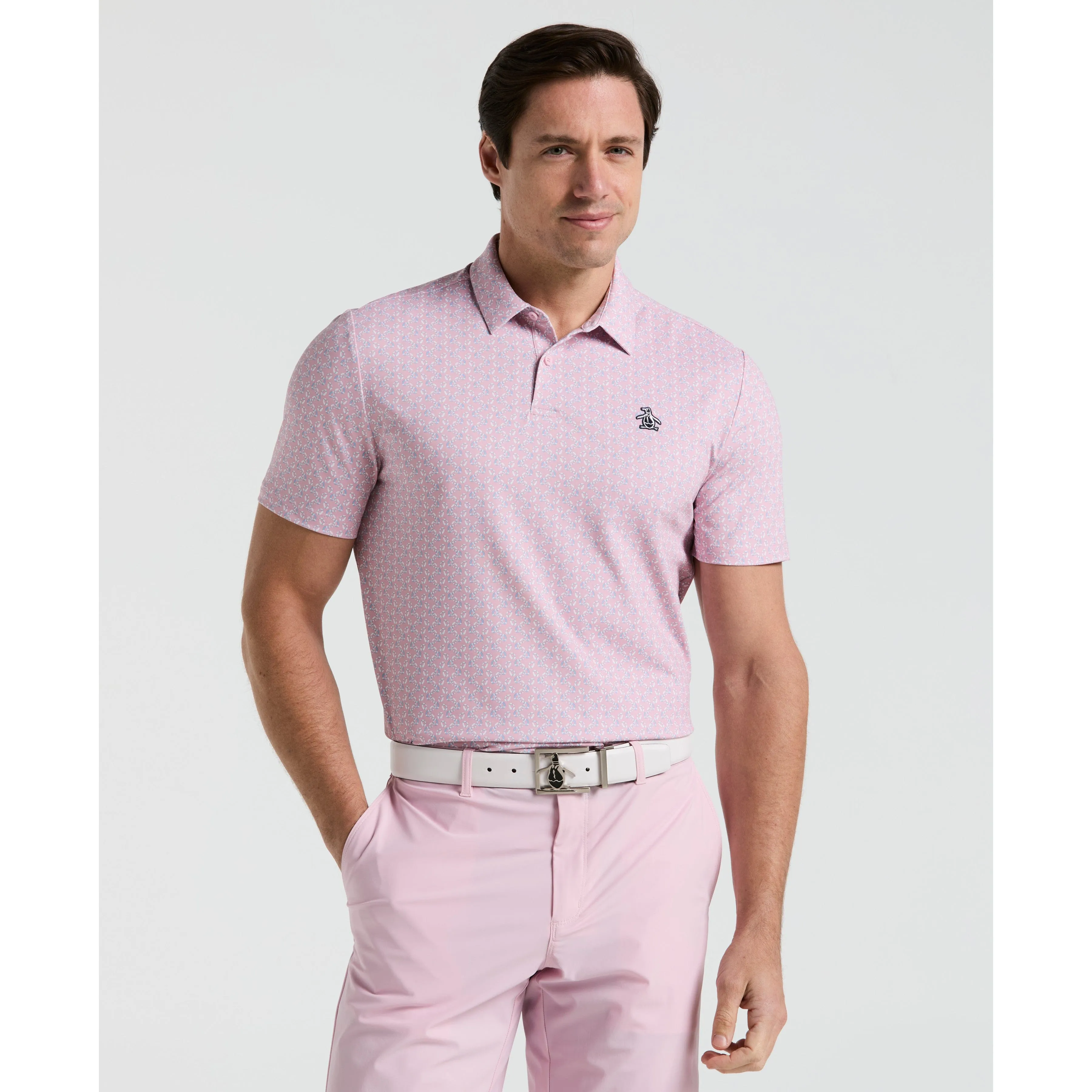 All-Over Lifesaver Print Golf Polo sold by Original Penguin