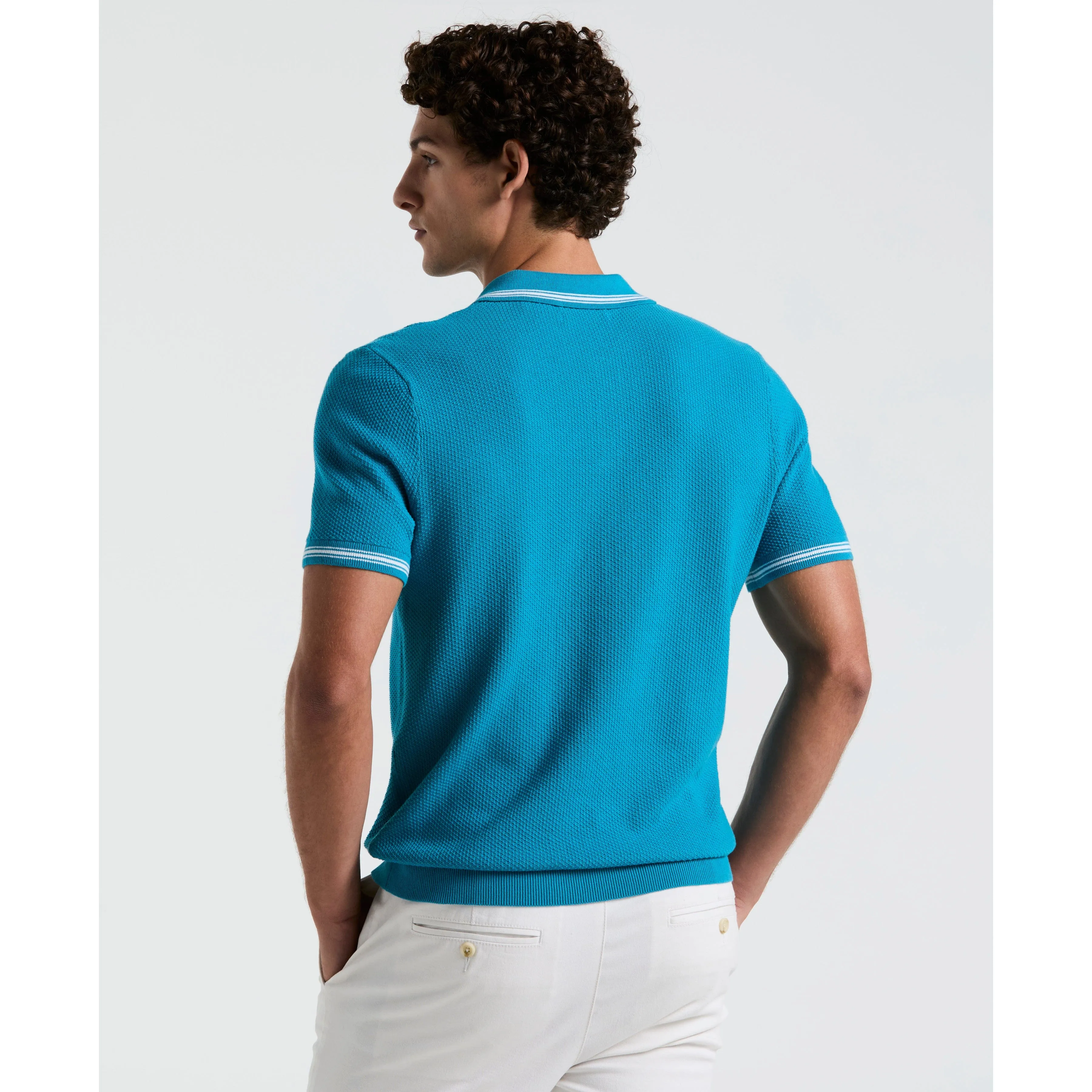 Textured Johnny Collar Sweater Polo sold by Original Penguin product image thumbnail 2