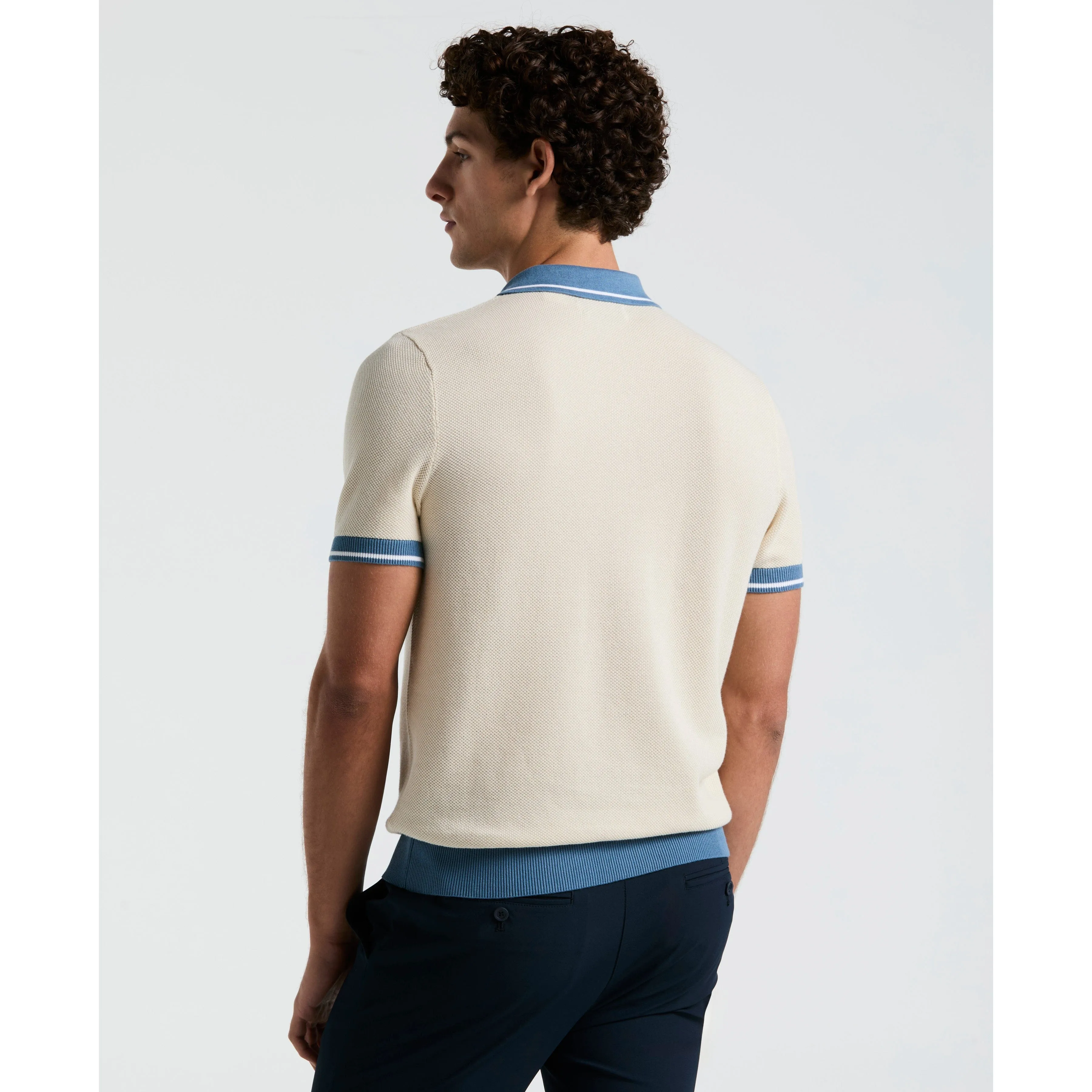 Cotton Honeycomb Sweater Polo sold by Original Penguin product image thumbnail 2