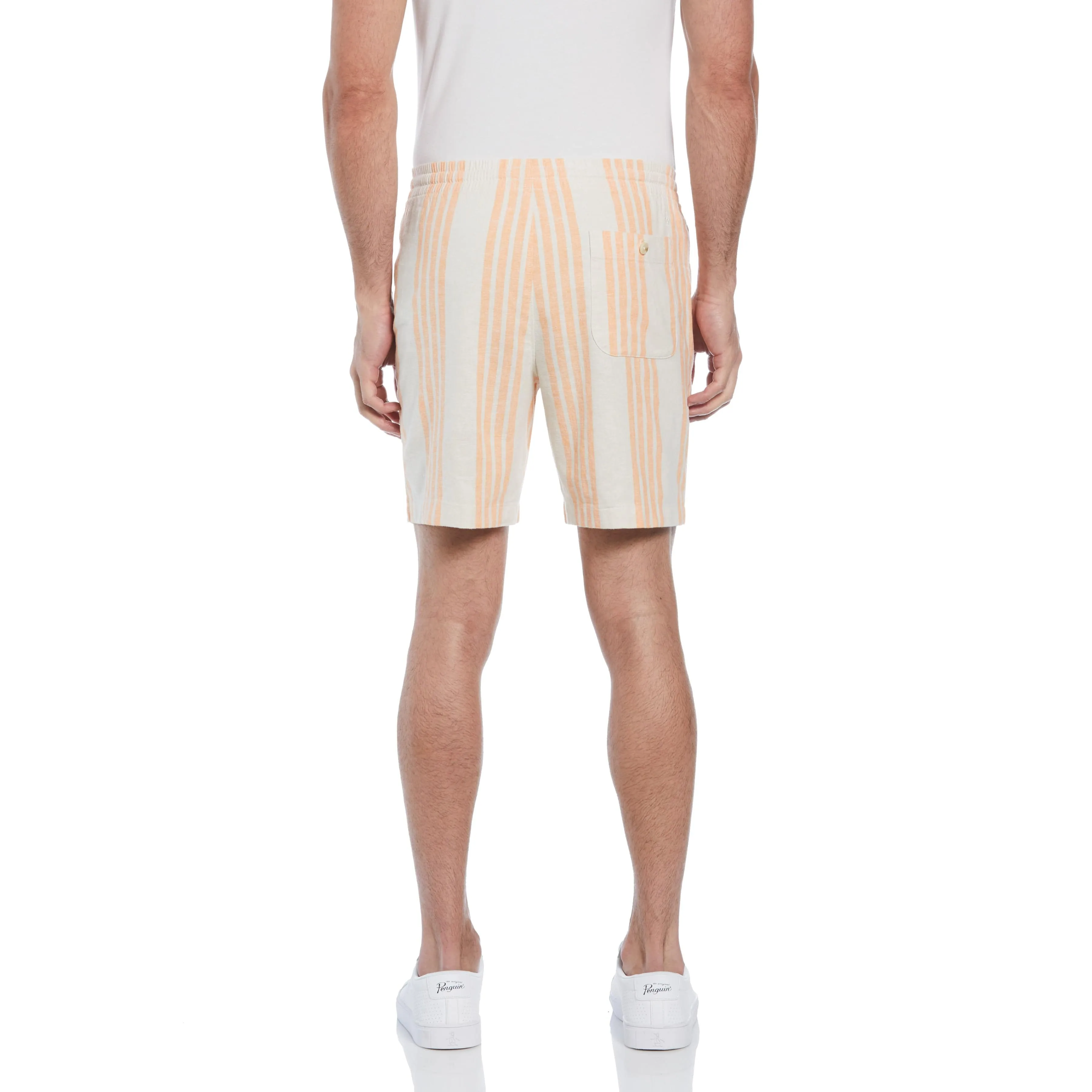 Linen Blend Vertical Stripe Print Short sold by Original Penguin product image thumbnail 2
