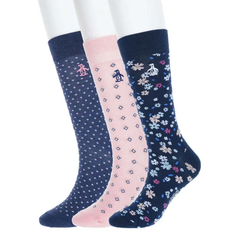 3 Pack Doherty Floral Dress Socks sold by Original Penguin