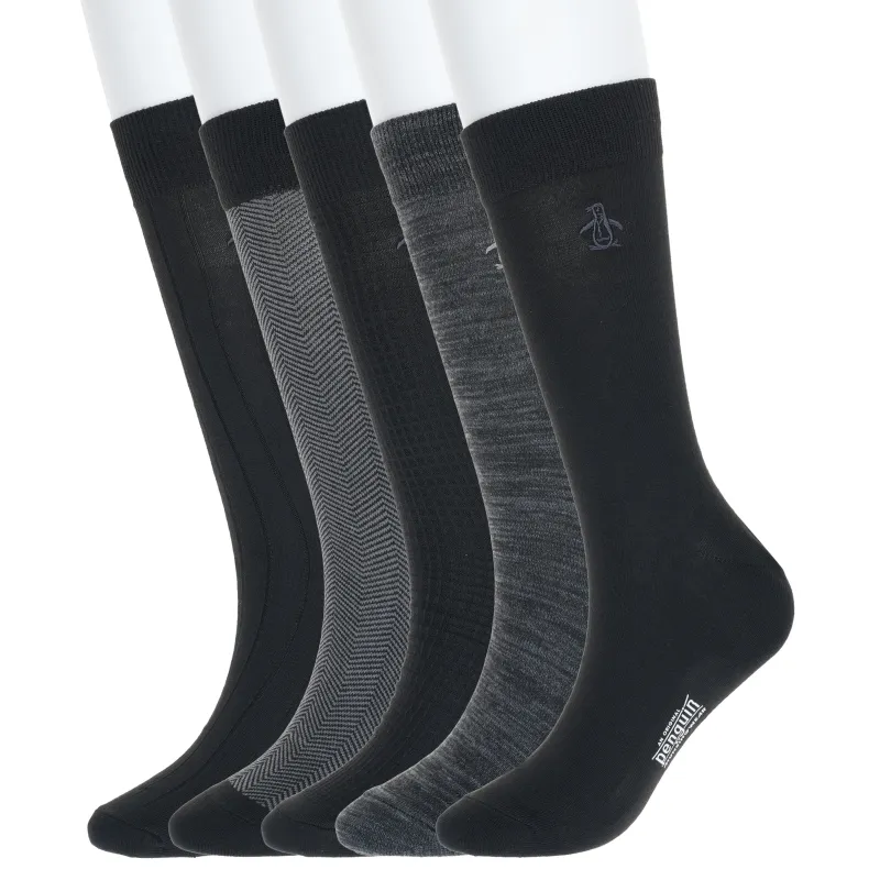 5 Pack Mix Textured Dress Socks sold by Original Penguin